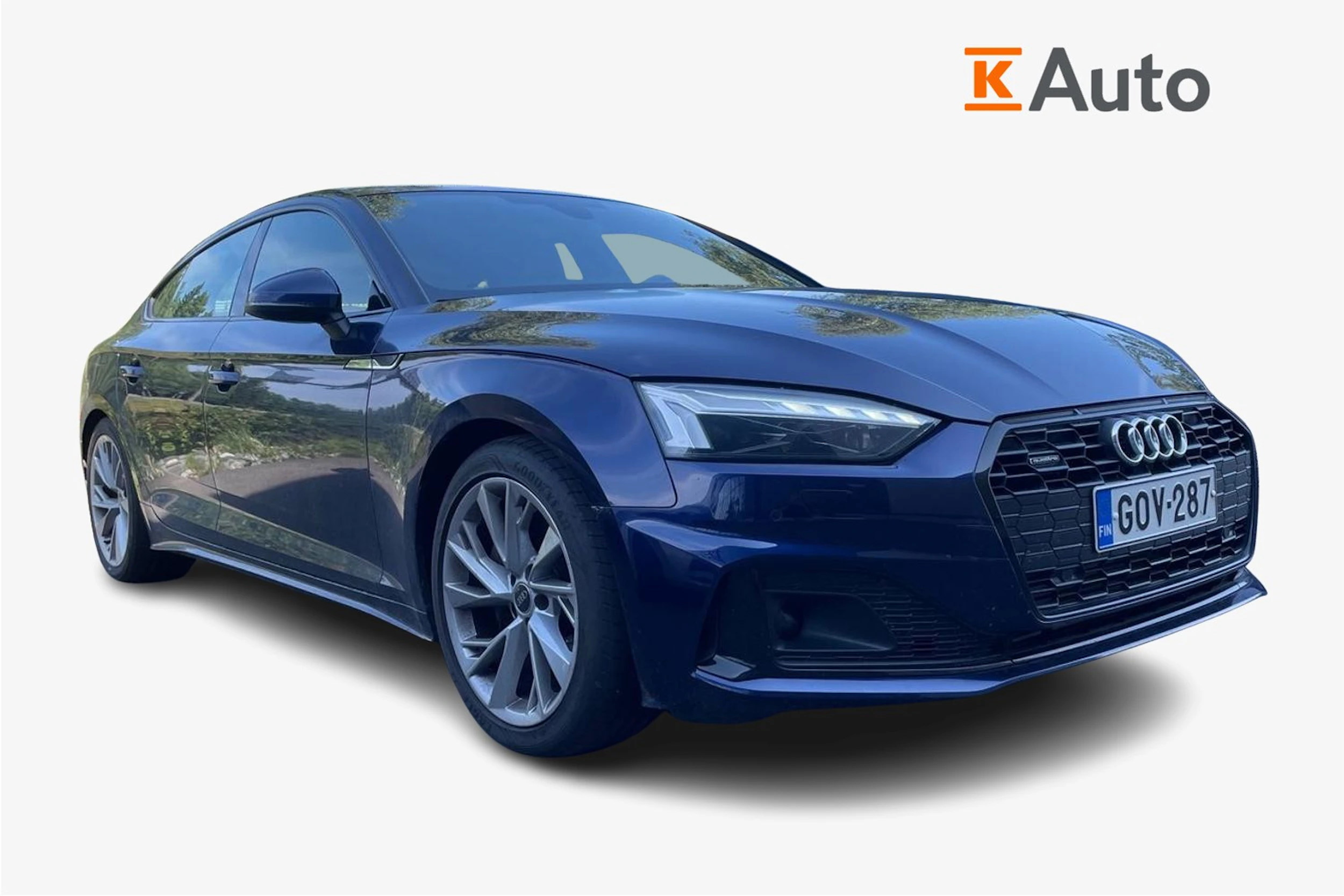 sininen Audi A5 2023 kuva 1.