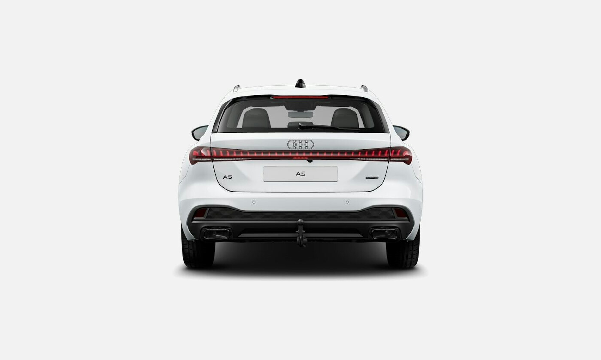 jäätikön valkoinen Audi A5 2025 kuva 6.