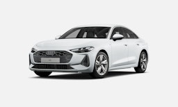 jäätikön valkoinen Audi A5 2025 kuva 1.
