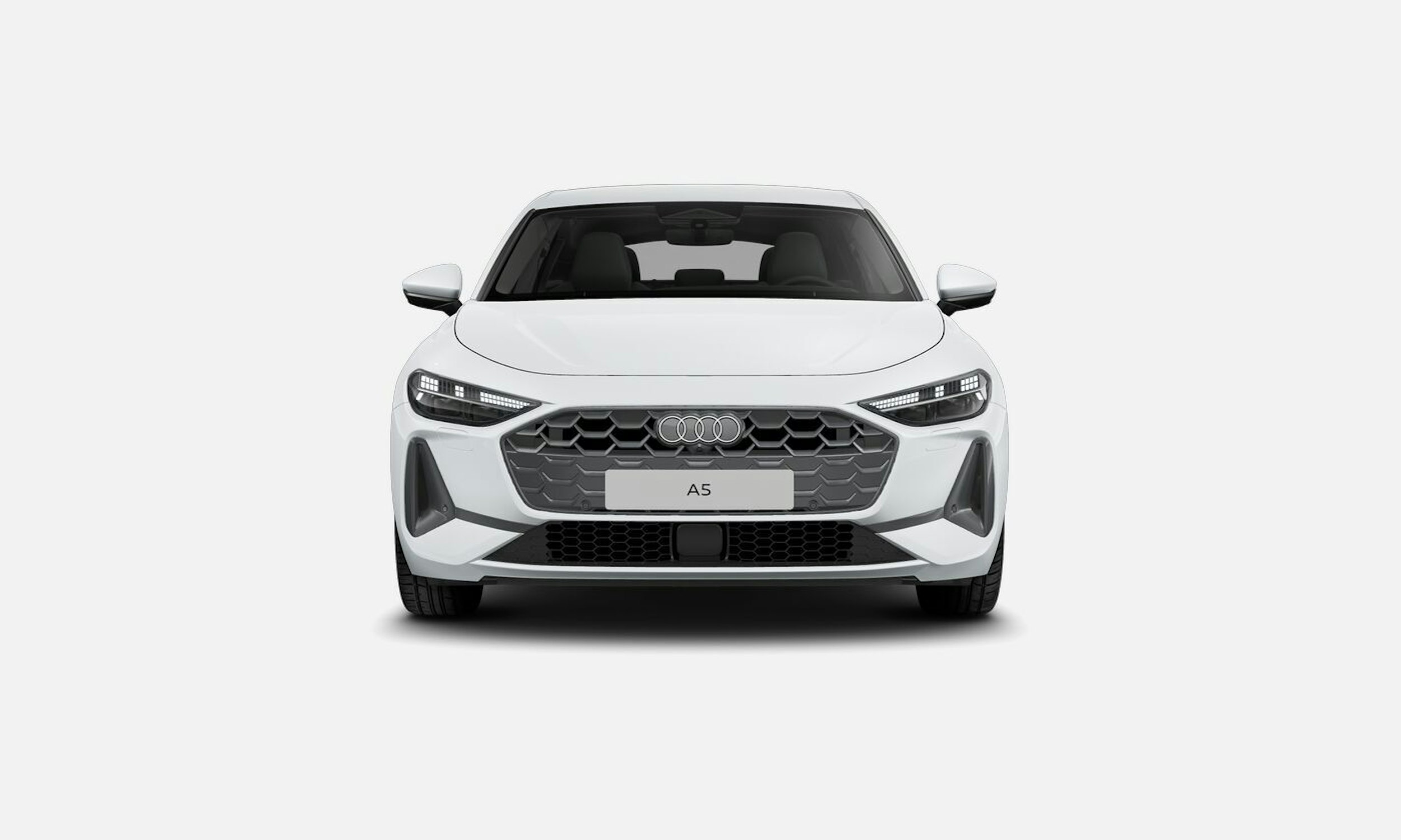 jäätikön valkoinen Audi A5 2025 kuva 7.
