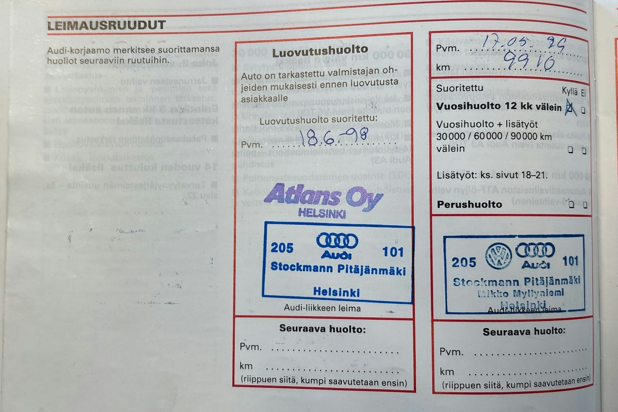 punainen Audi A6 1998 kuva 32.