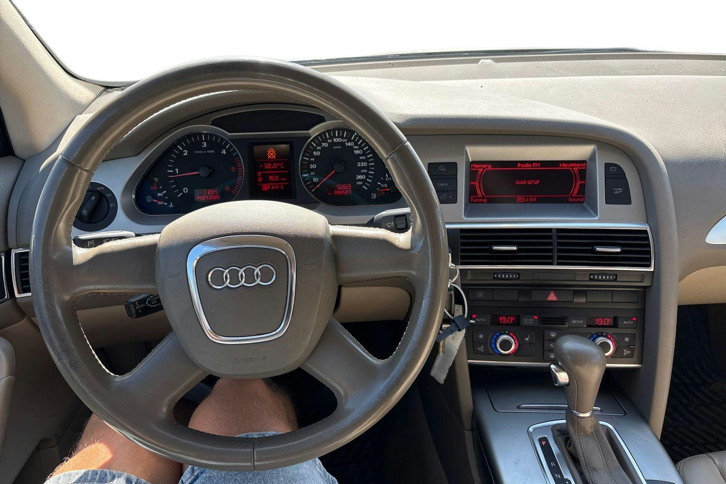 ruskea (beige) Audi A6 2008 kuva 9.