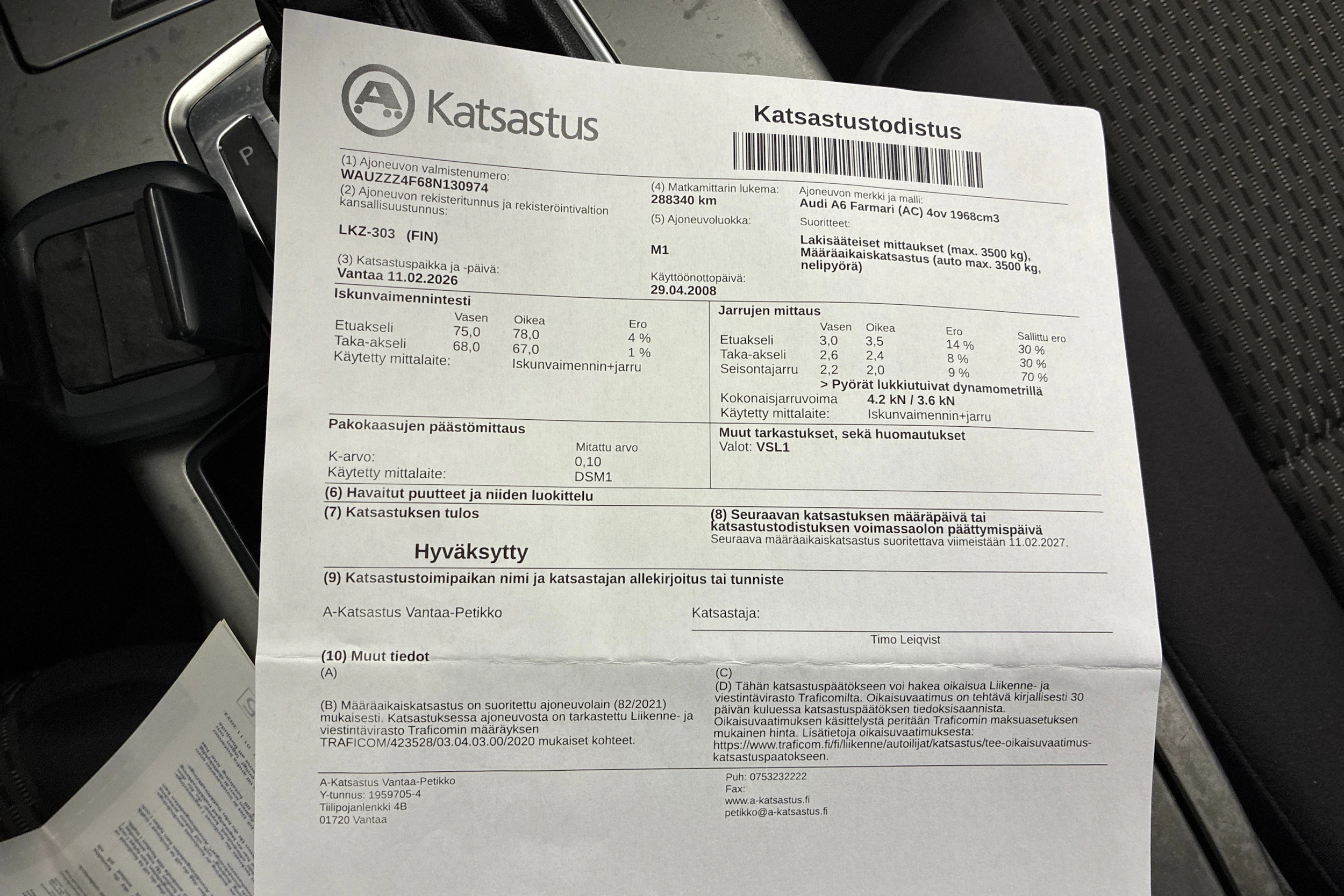 Punainen Audi A6 2008 kuva 22.