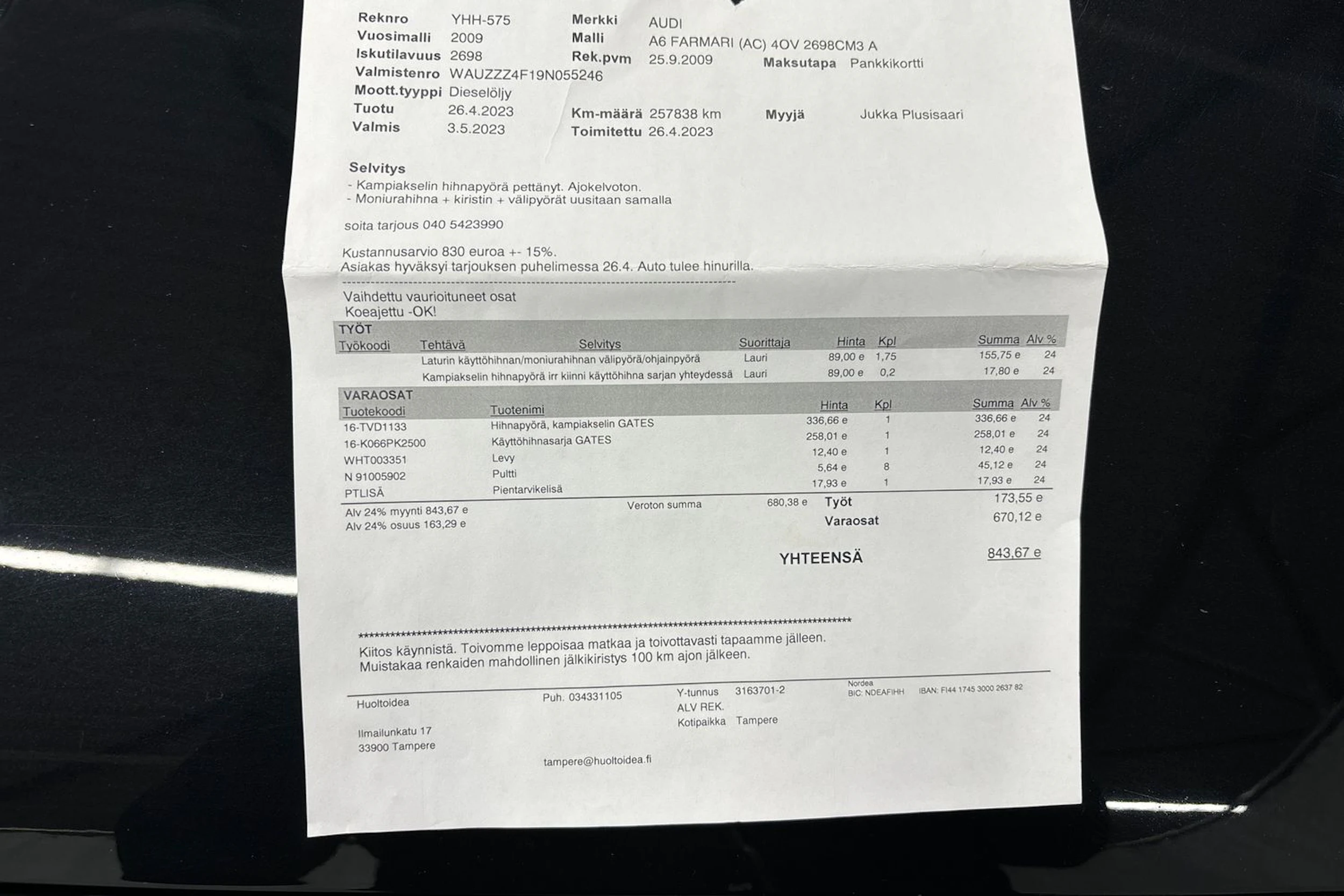 musta Audi A6 2009 kuva 34.