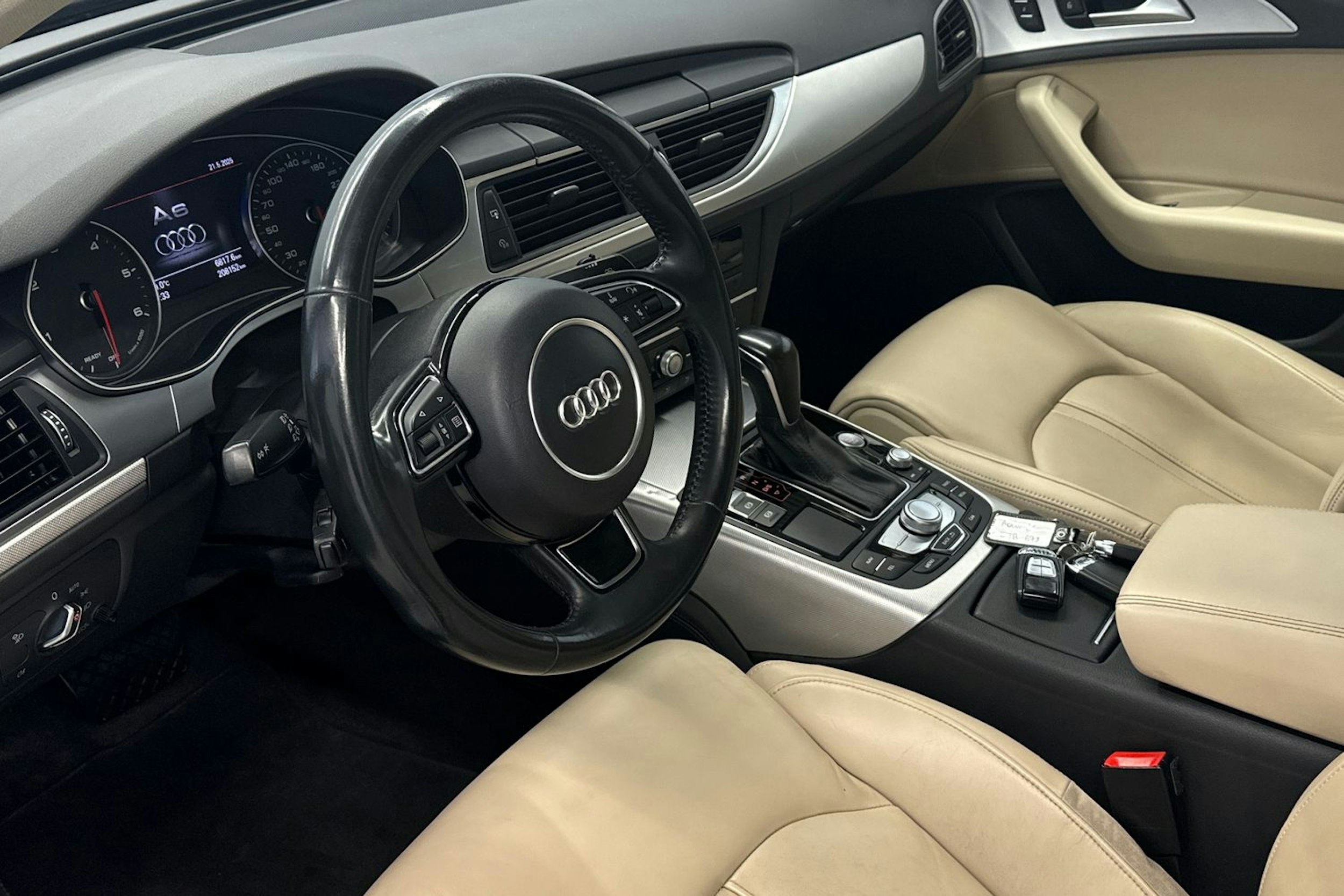 ruskea (beige) Audi A6 2015 kuva 7.