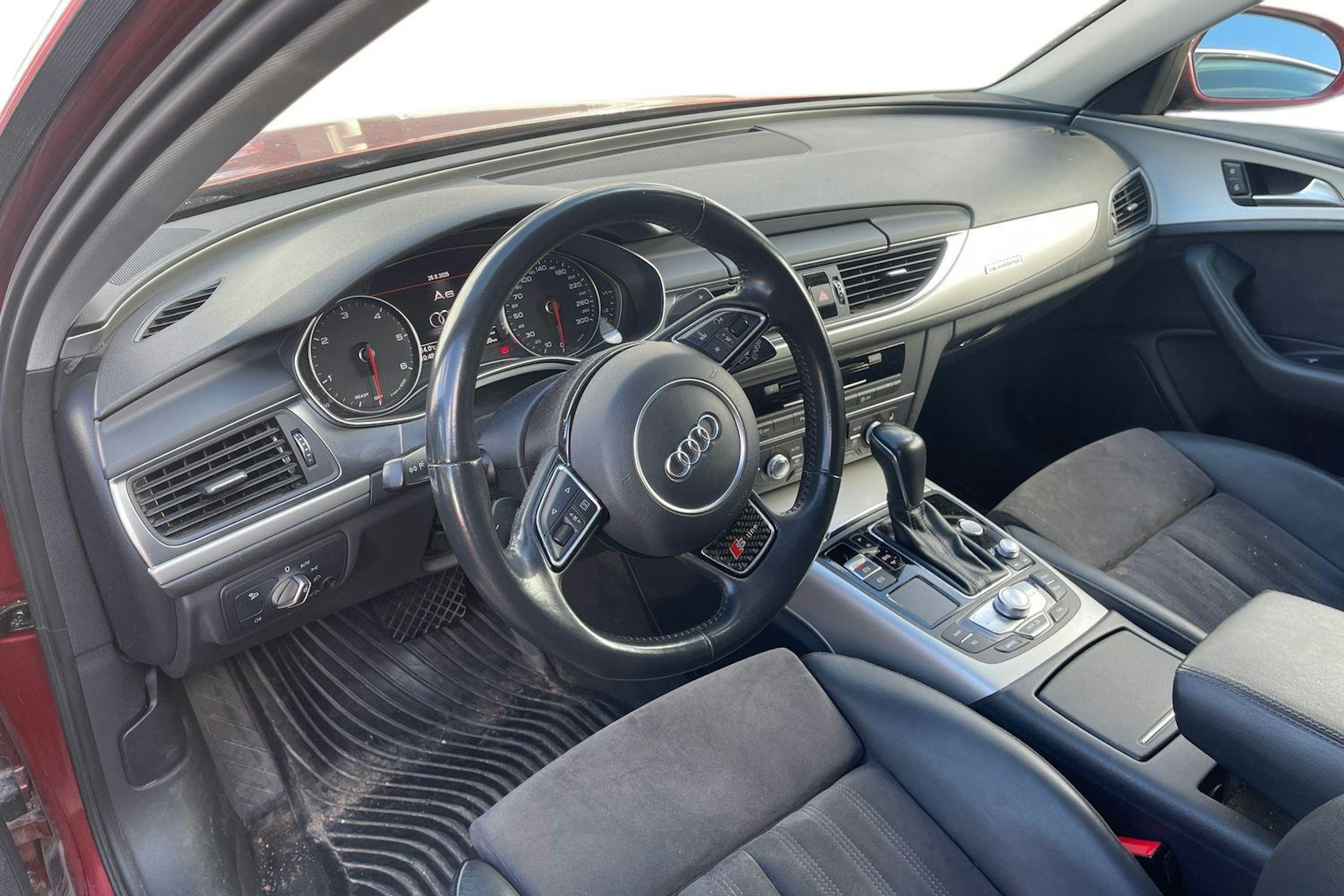 punainen Audi A6 2018 kuva 3.