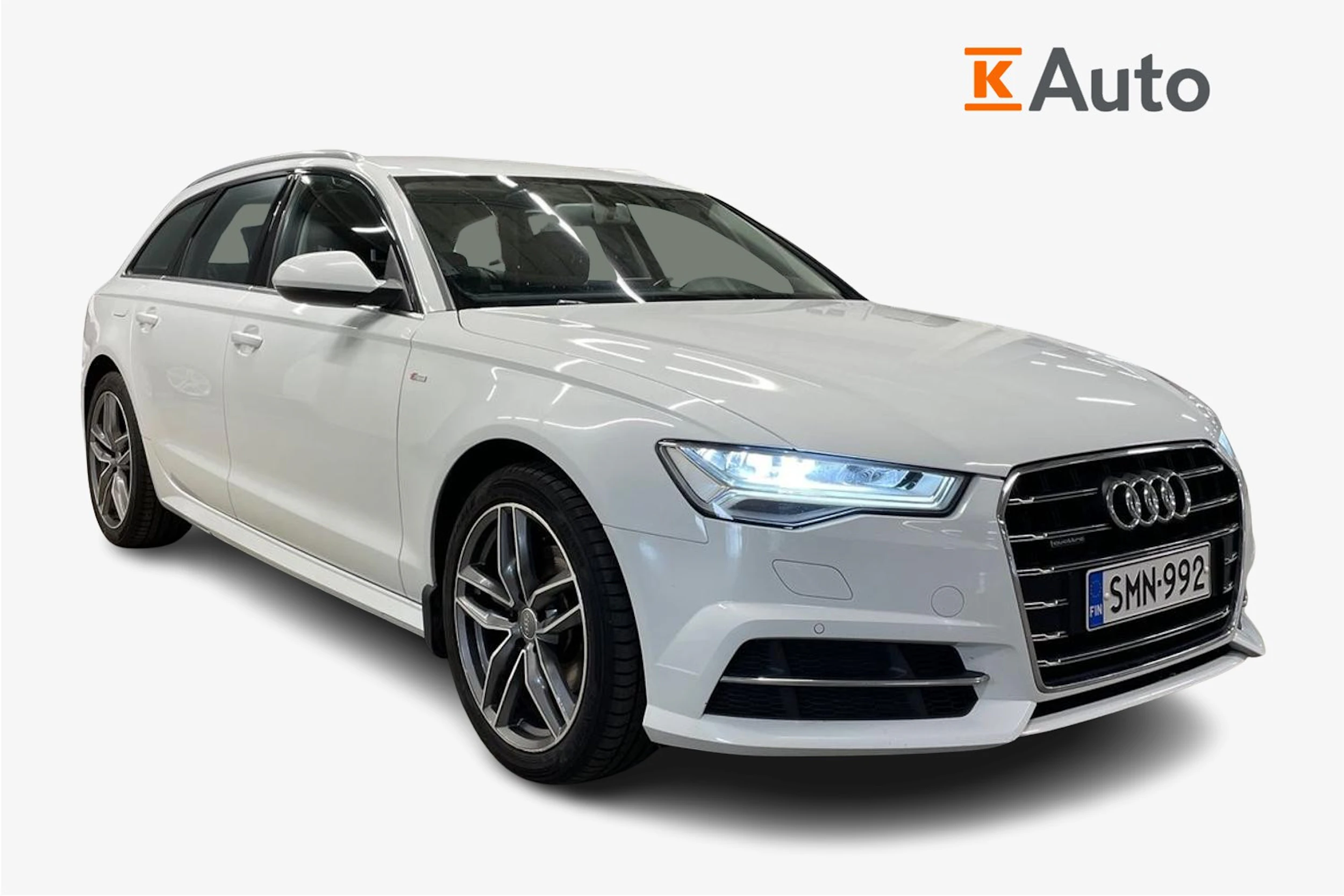 Valkoinen Audi A6 2018 kuva 1.