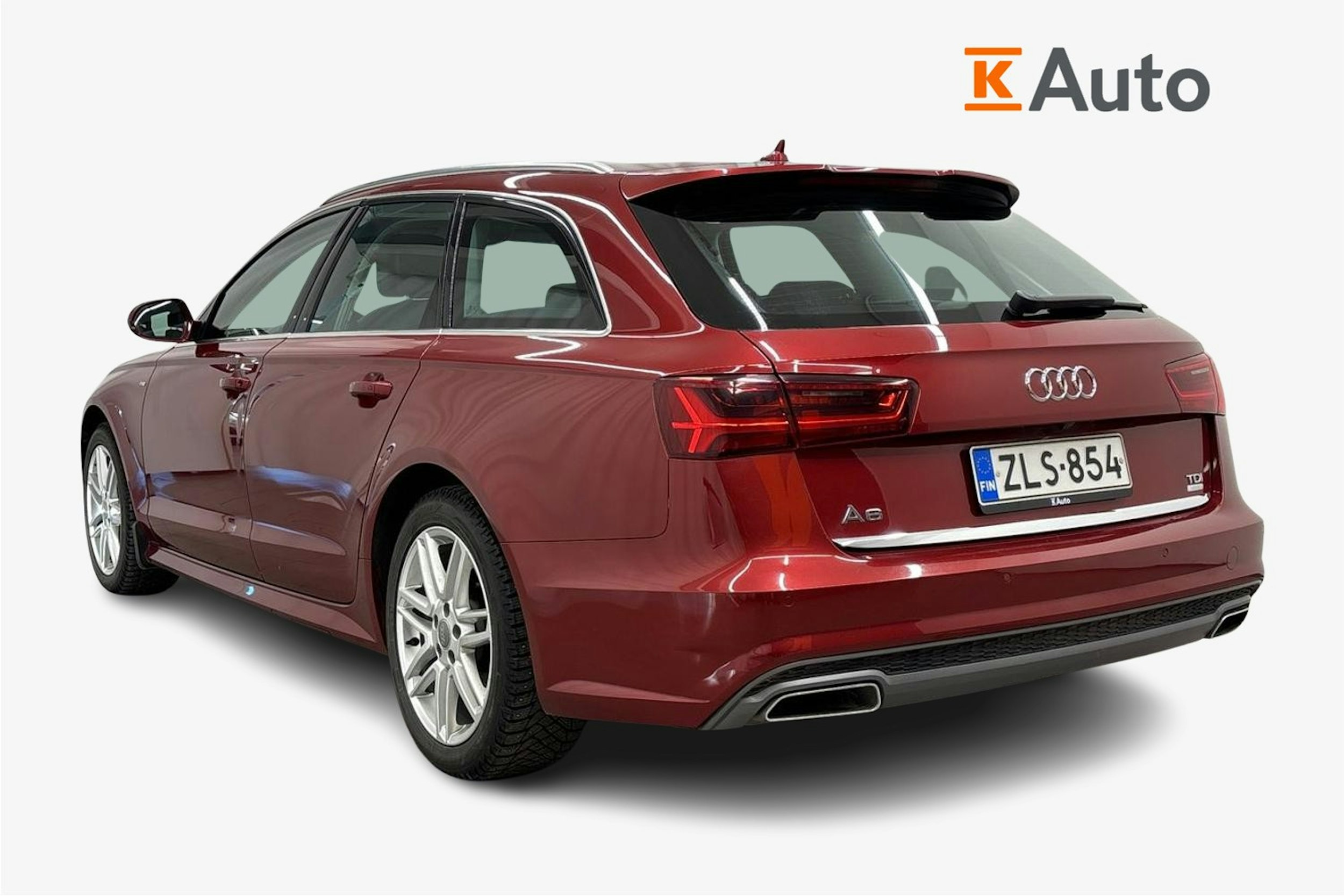 punainen Audi A6 2018 kuva 2.