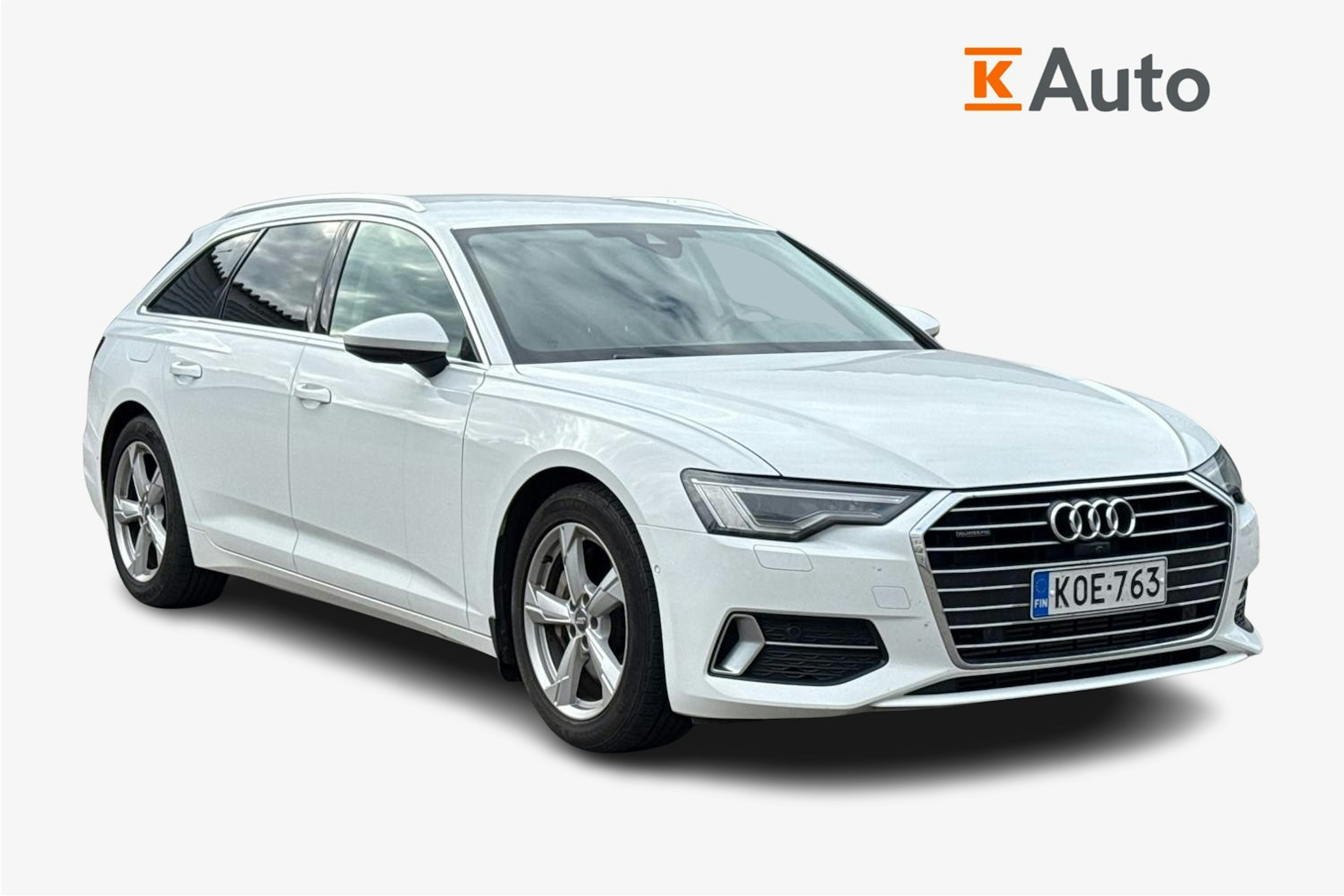 valkoinen Audi A6 2019 kuva 1.