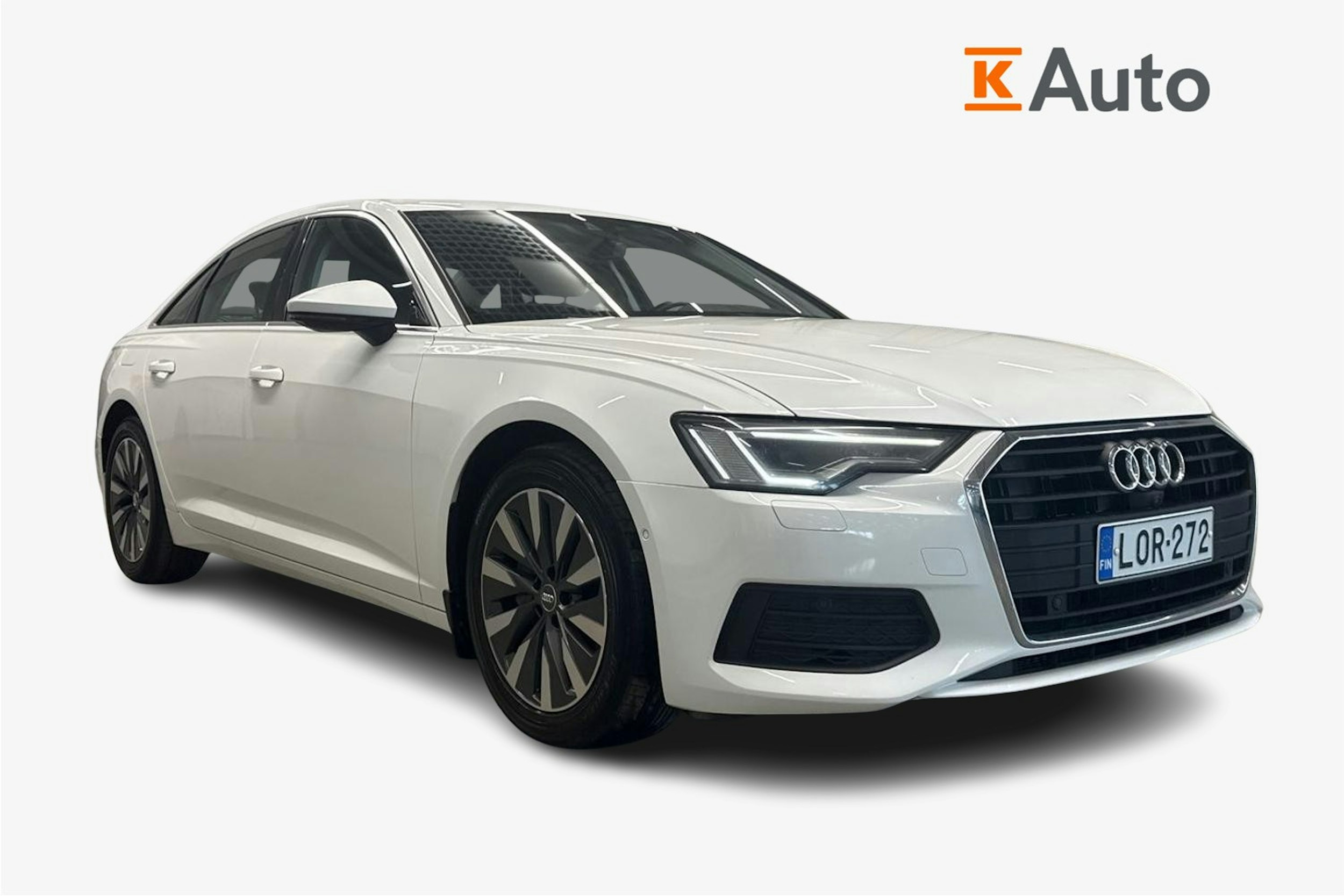 valkoinen Audi A6 2019 kuva 1.