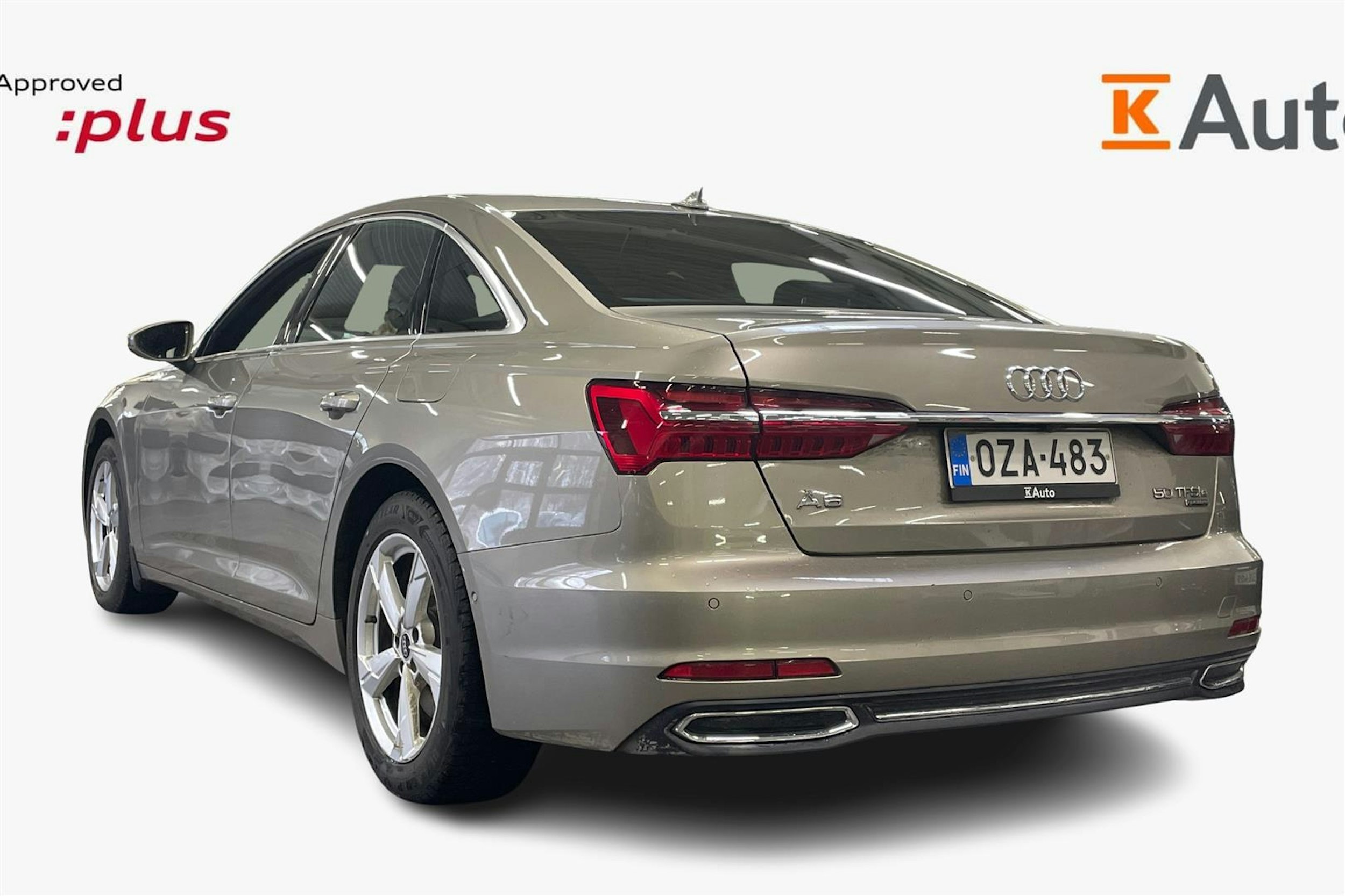 ruskea (beige) Audi A6 2020 kuva 4.