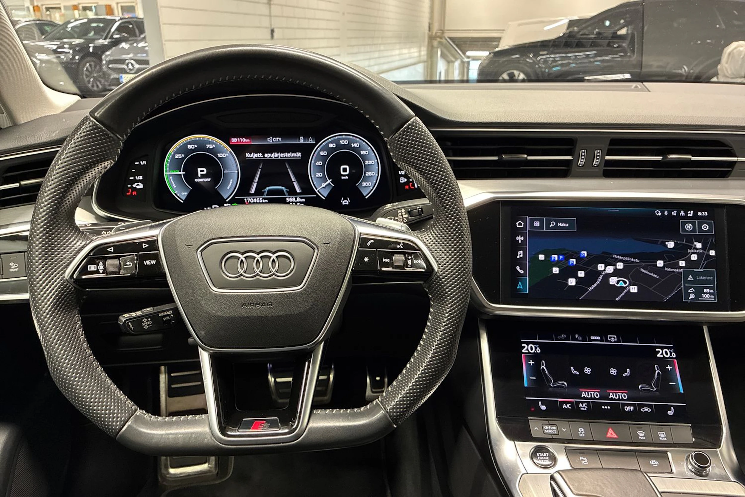 Musta Audi A6 2021 kuva 11.