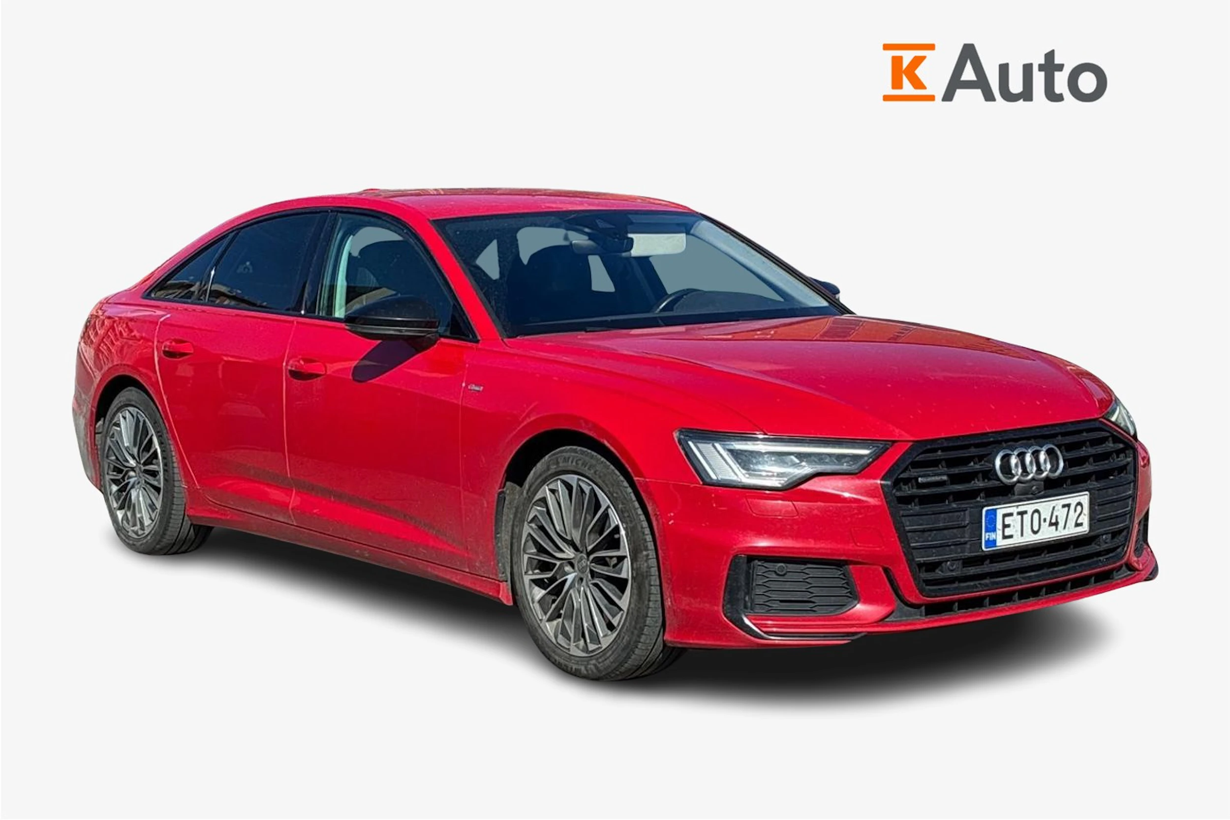 punainen Audi A6 2021 kuva 1.