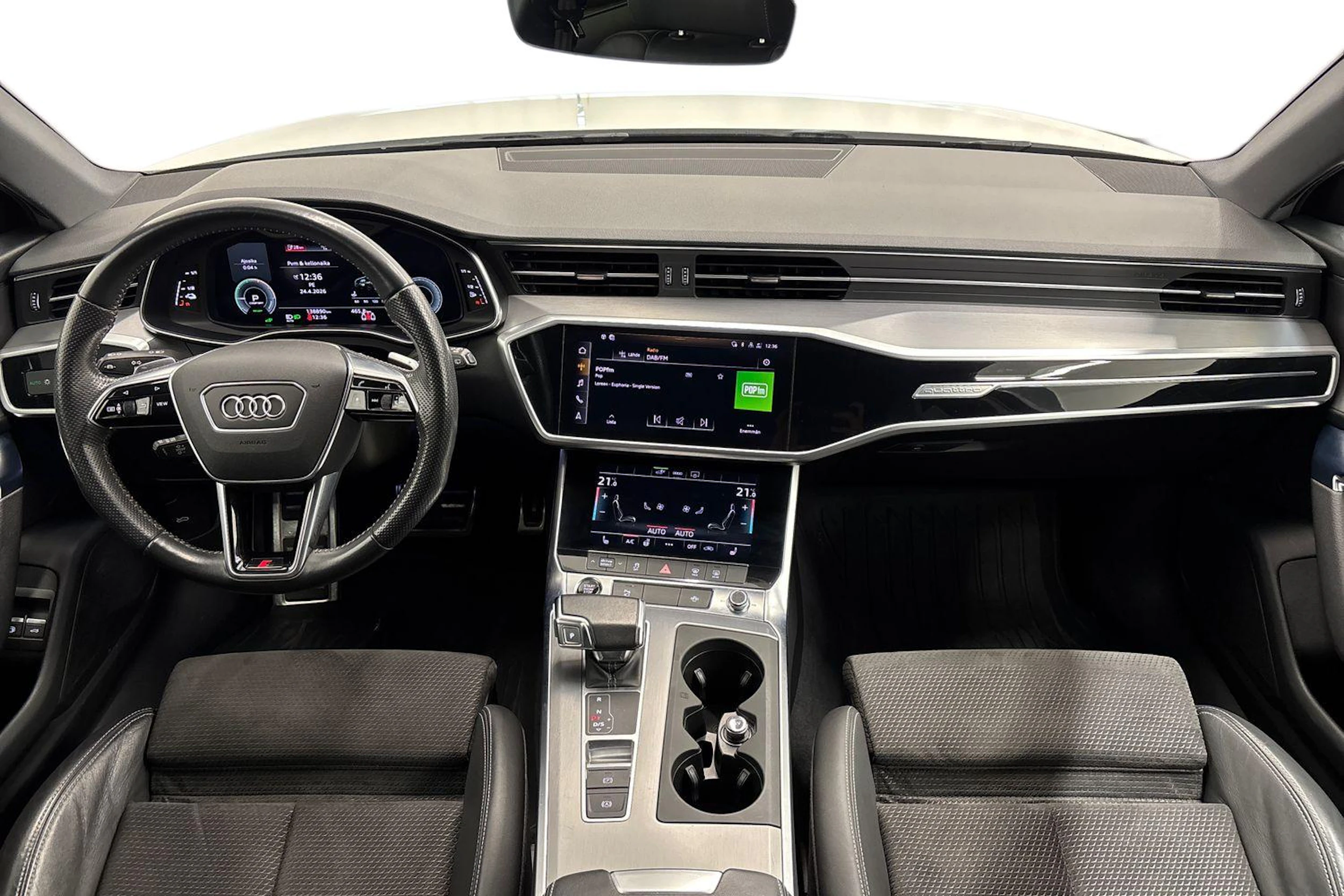 valkoinen Audi A6 2021 kuva 9.