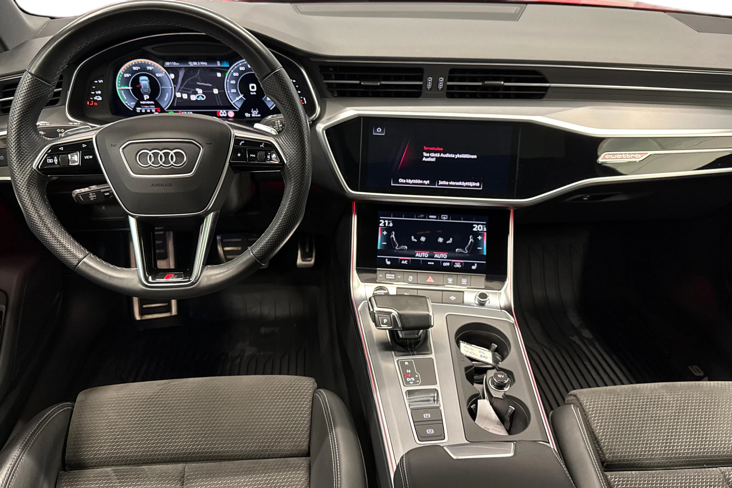 punainen Audi A6 2021 kuva 7.