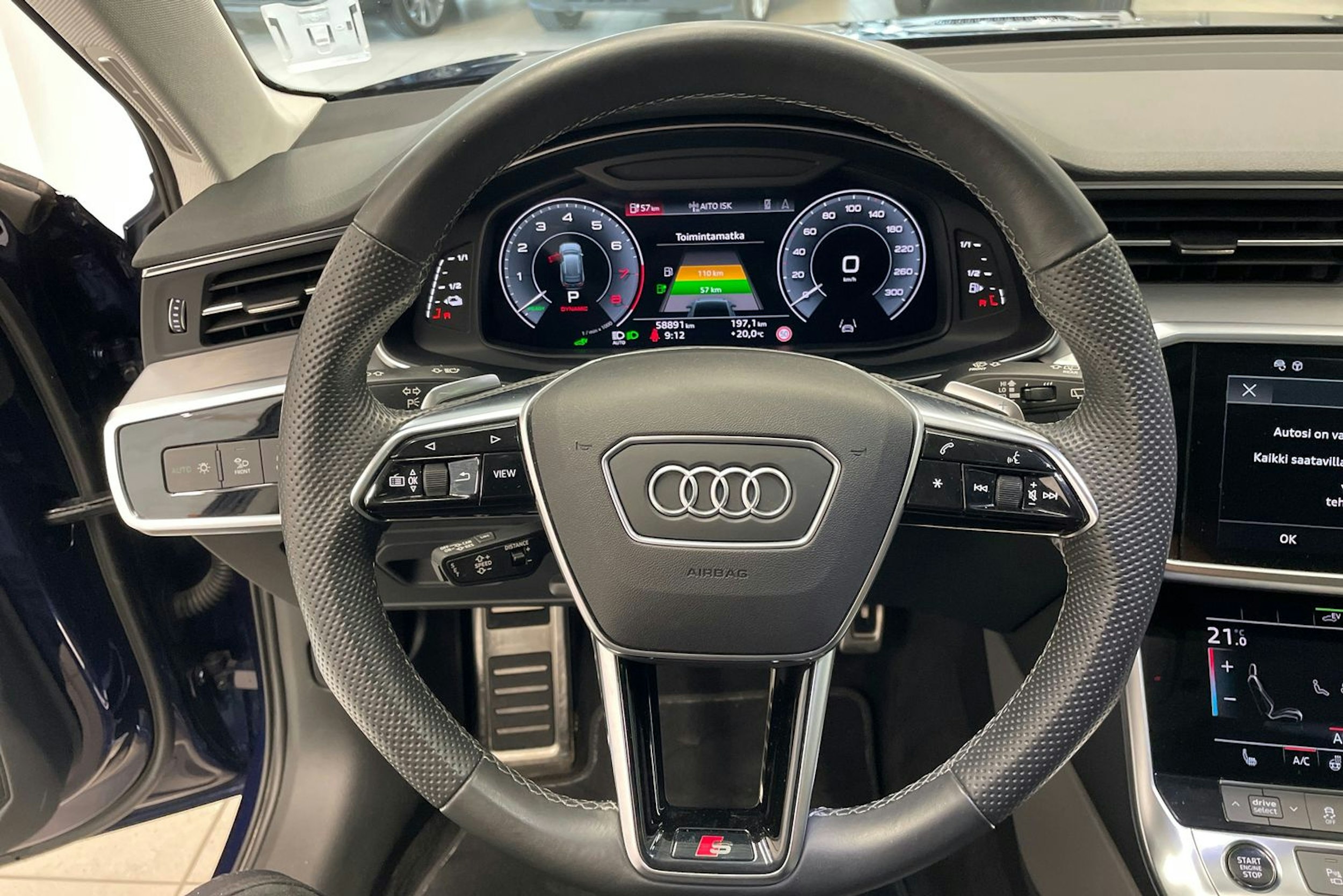 sininen Audi A6 2021 kuva 14.