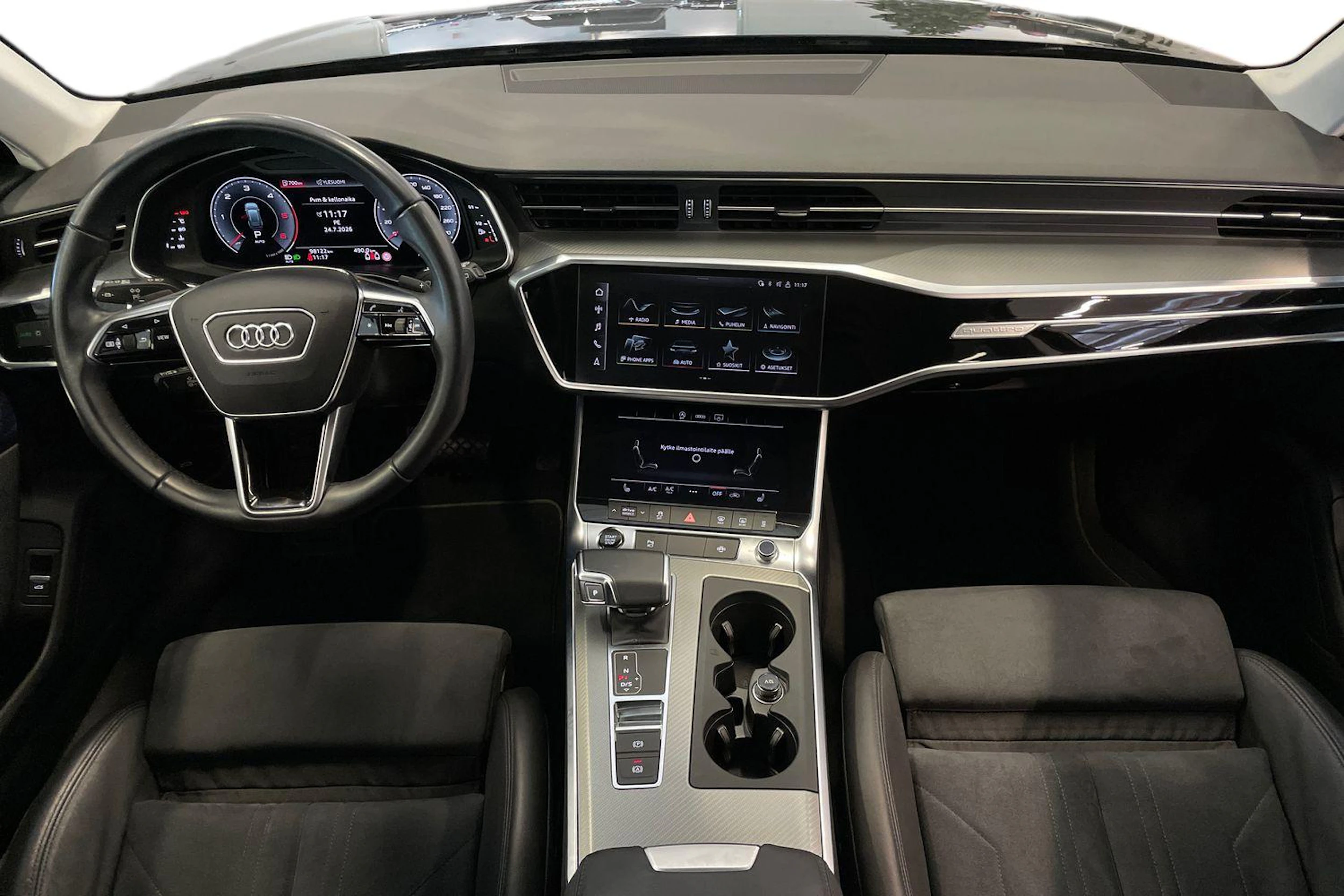 musta Audi A6 2022 kuva 7.