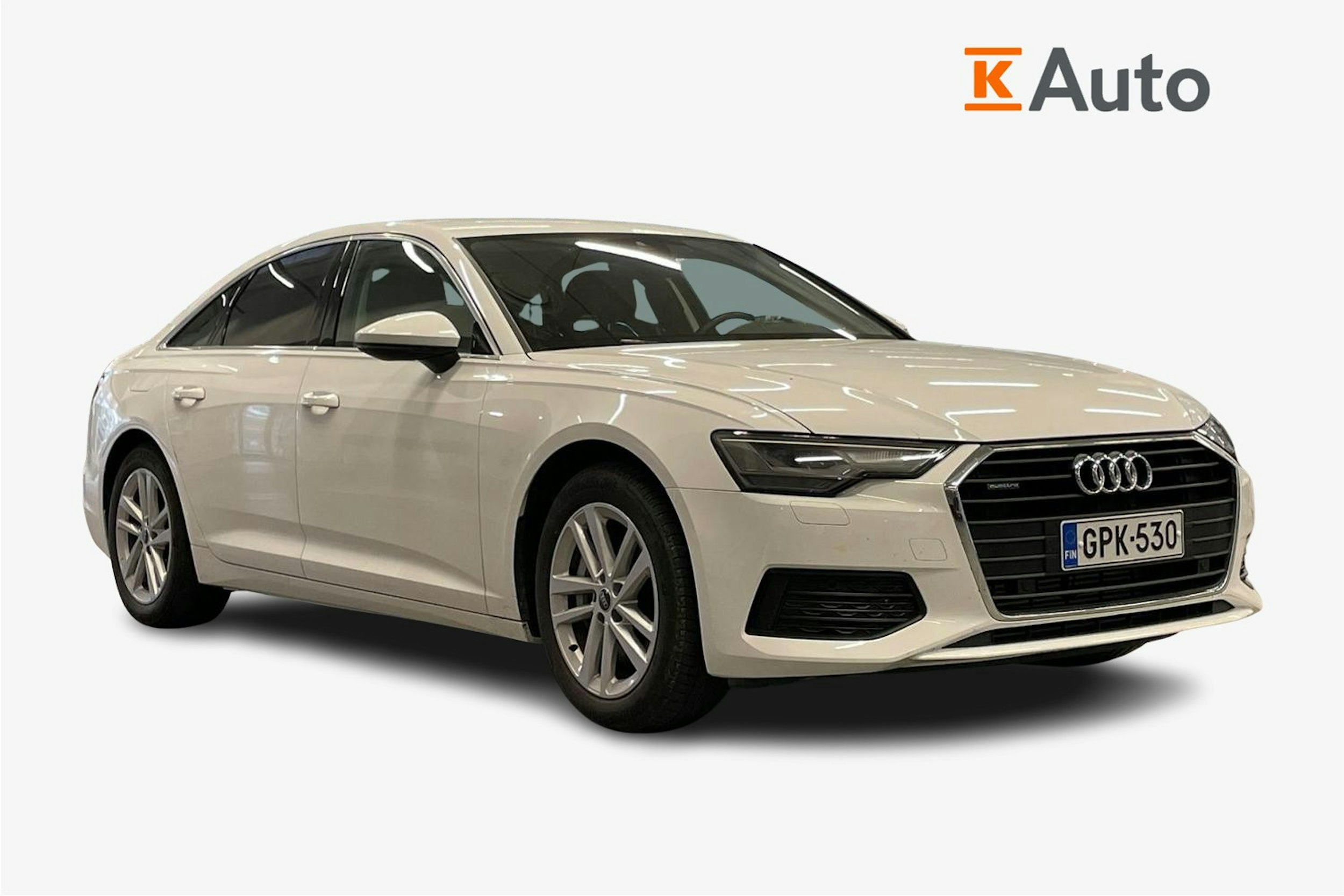 valkoinen Audi A6 2023 kuva 1.