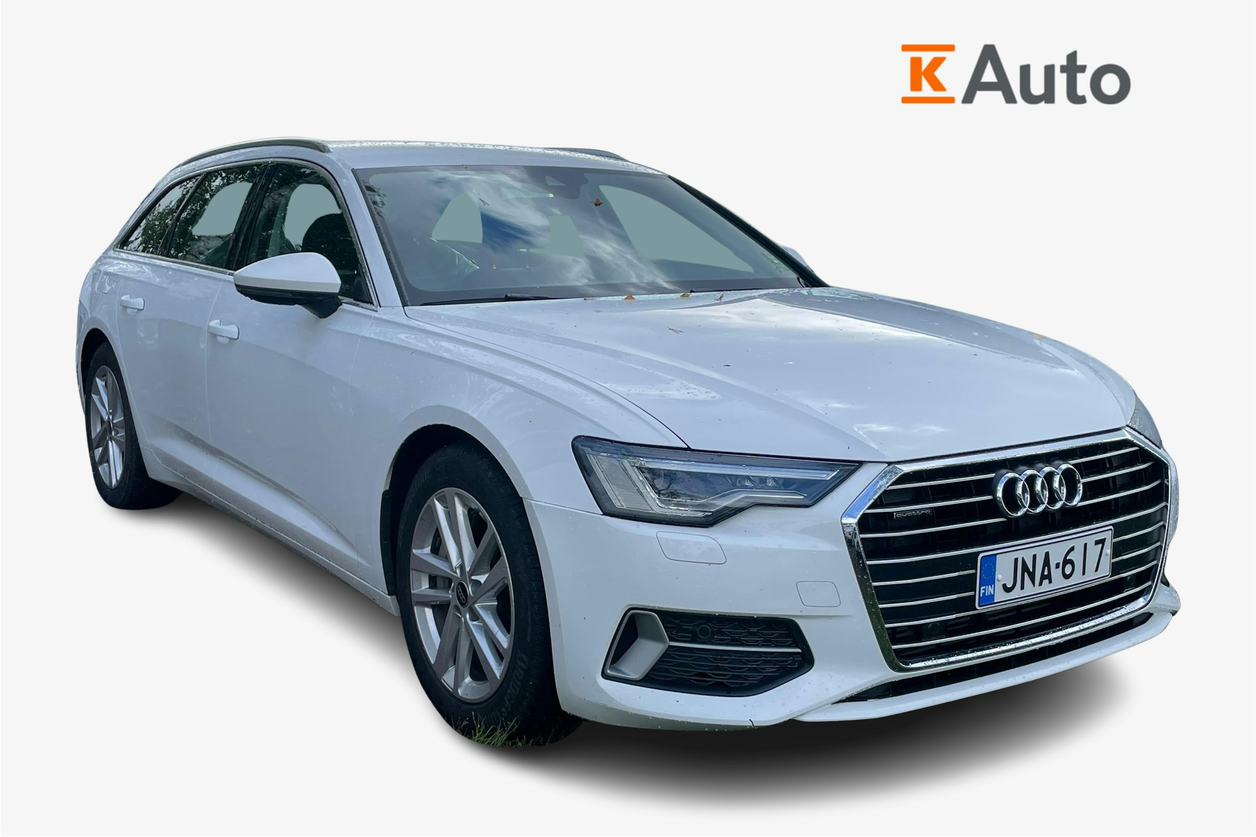 valkoinen Audi A6 2023 kuva 1.
