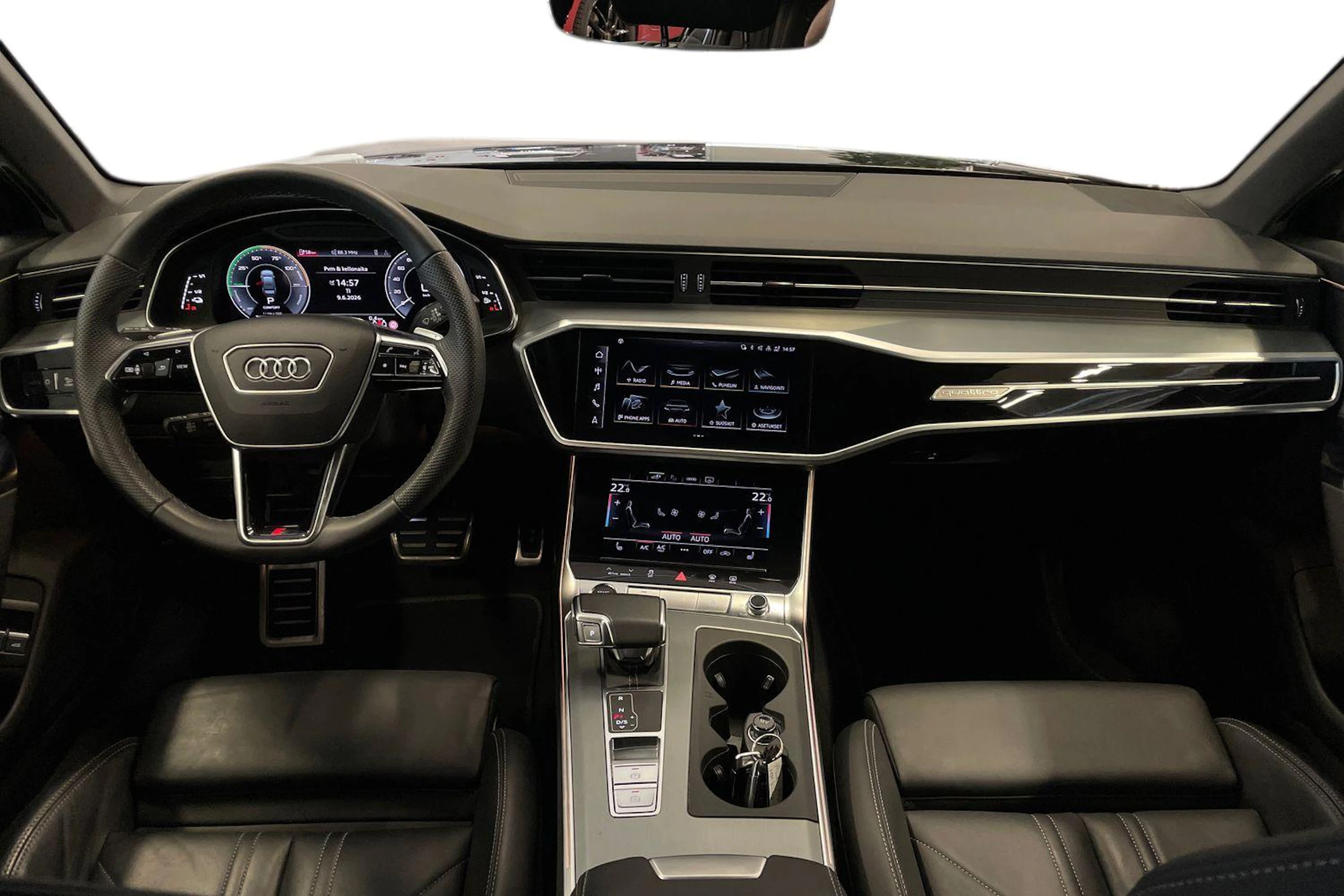 musta Audi A6 2023 kuva 9.