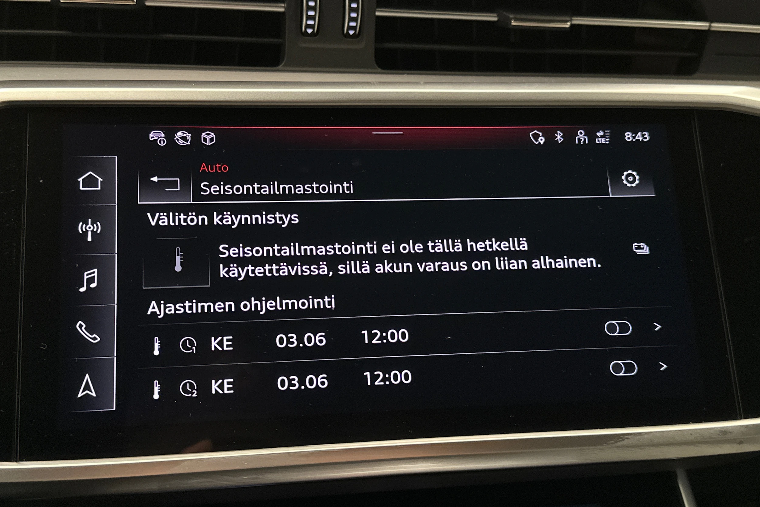 sininen Audi A6 2024 kuva 23.