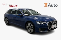 sininen Audi A6 2024 kuva 1.