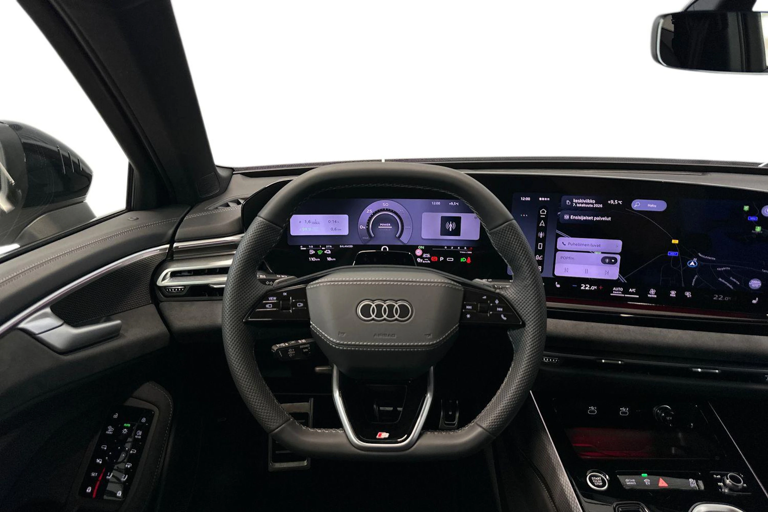 jäätikön valkoinen Audi A6 allroad quattro 2026 kuva 9.