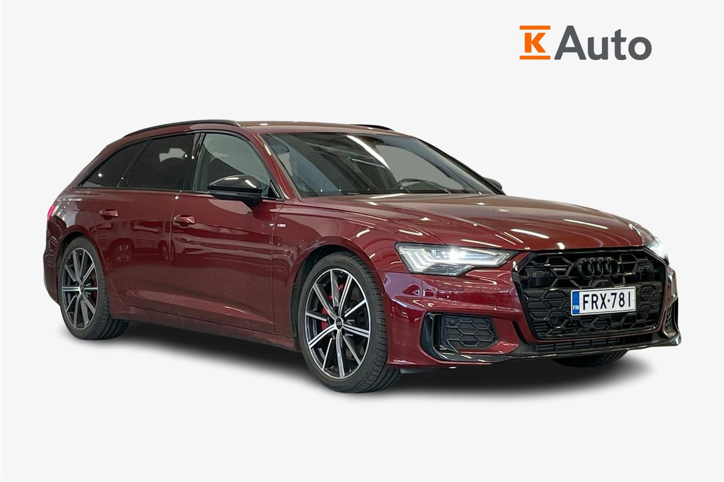 Punainen Audi A6 2024 kuva 1.