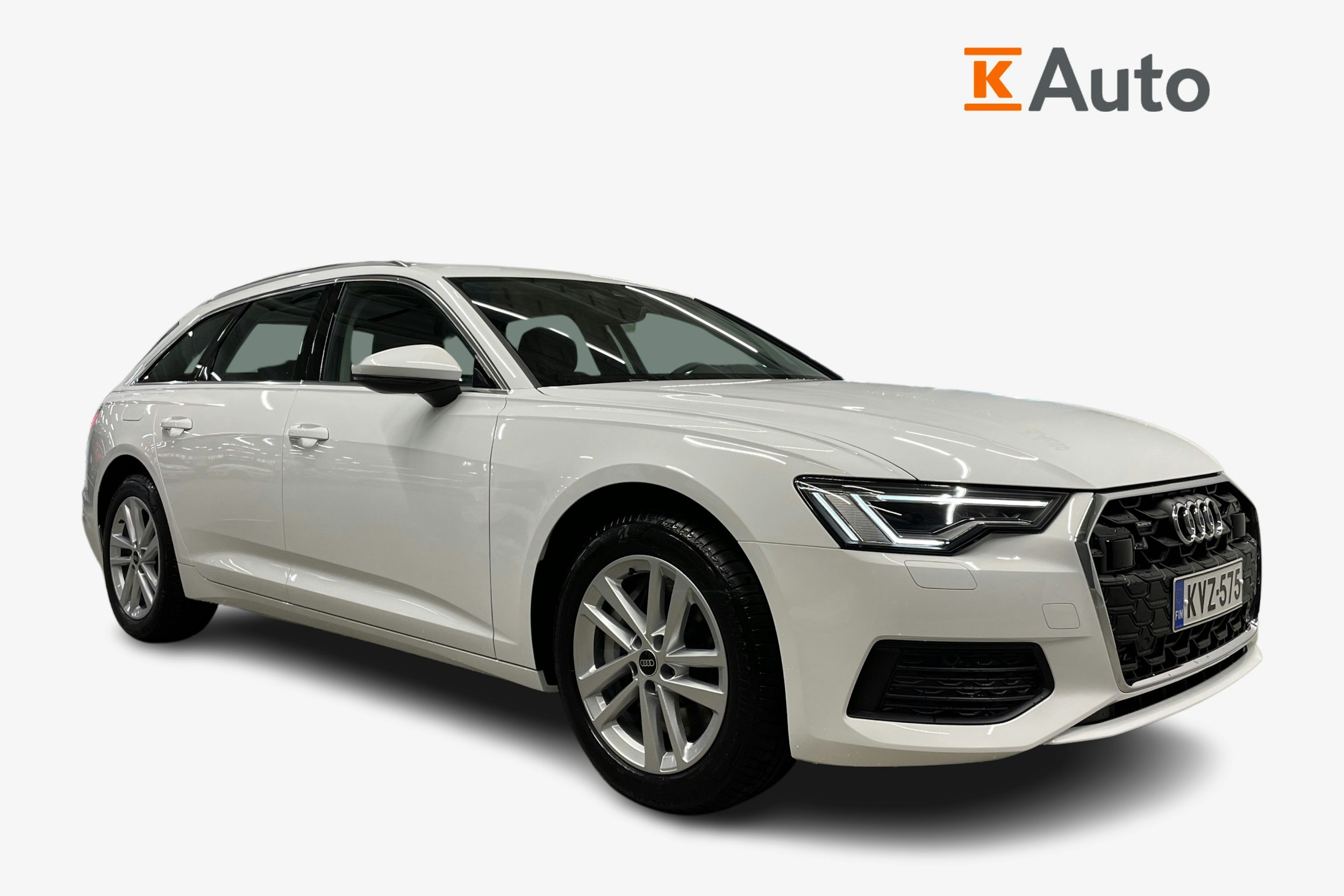Valkoinen Audi A6 2024 kuva 1.