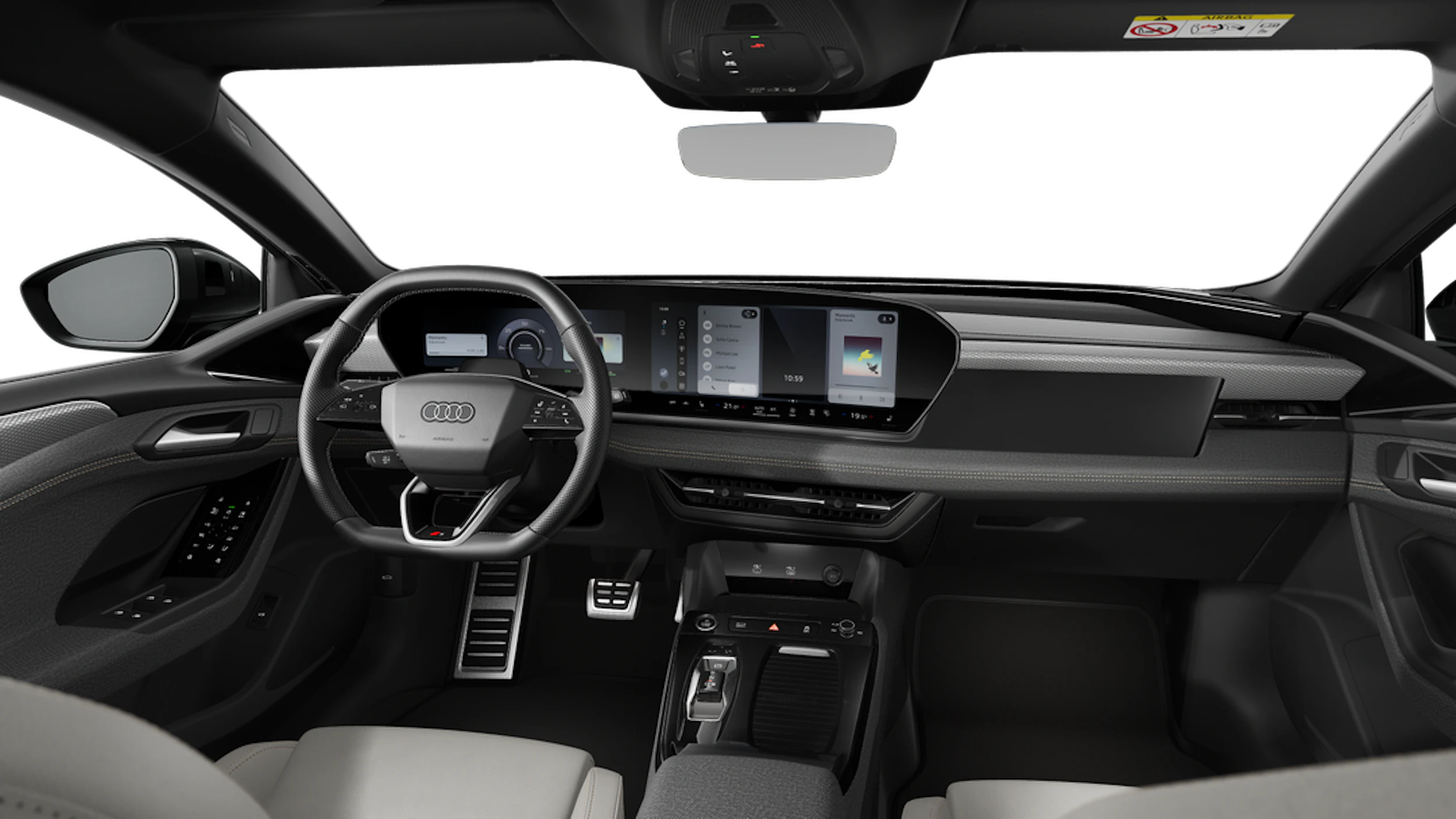 Mythos-musta, metalliväri Audi A6 Avant e-tron 2026 kuva 7.