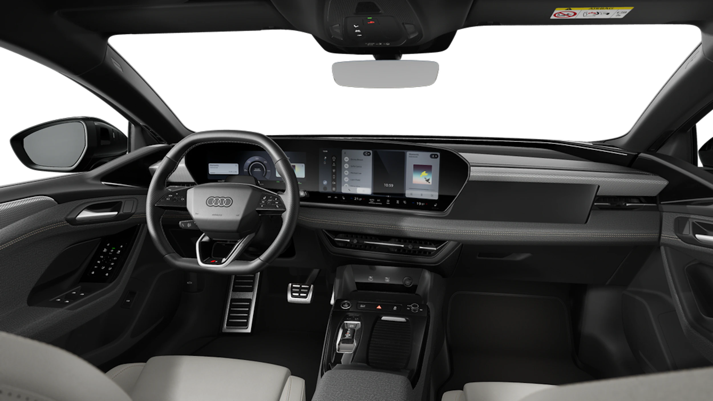 Mythos-musta, metalliväri Audi A6 Avant e-tron 2026 kuva 7.