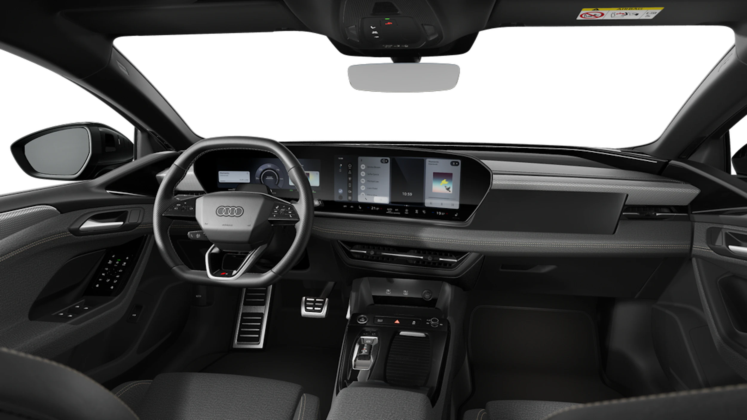 Mythos-musta, metalliväri Audi A6 Avant e-tron 2027 kuva 7.