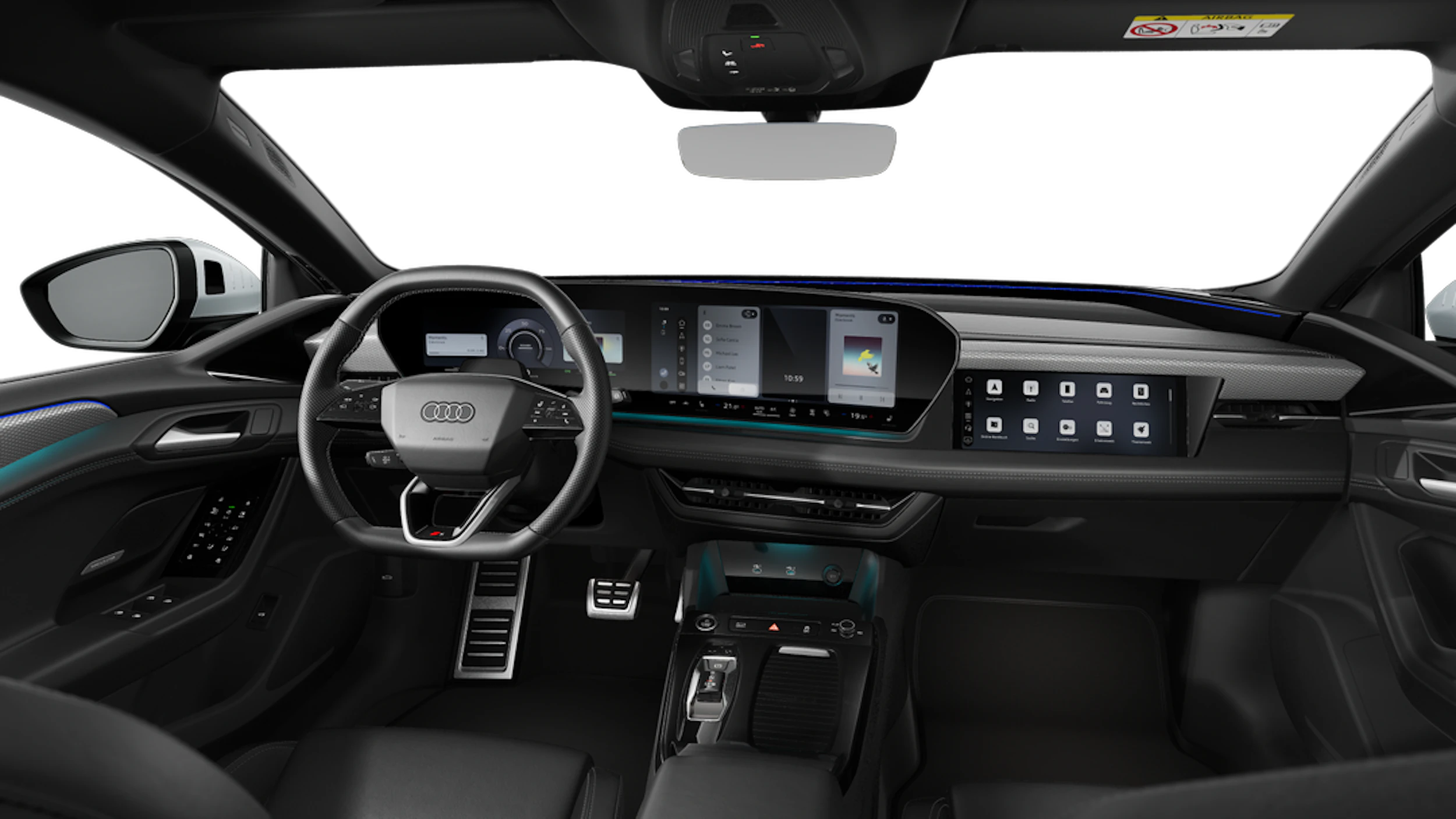 Jäätikönvalkoinen, metalliväri Audi A6 Avant e-tron 2027 kuva 7.