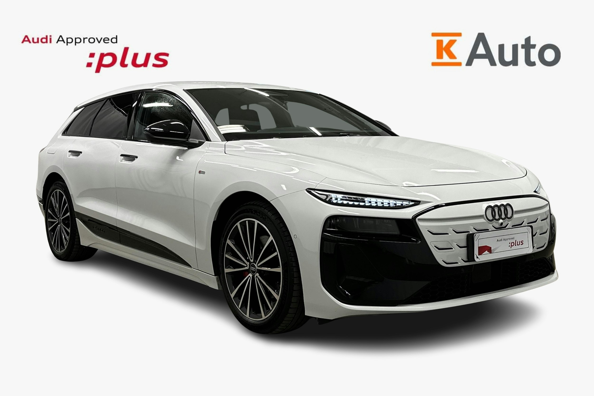 valkoinen Audi A6 e-tron 2025 kuva 1.