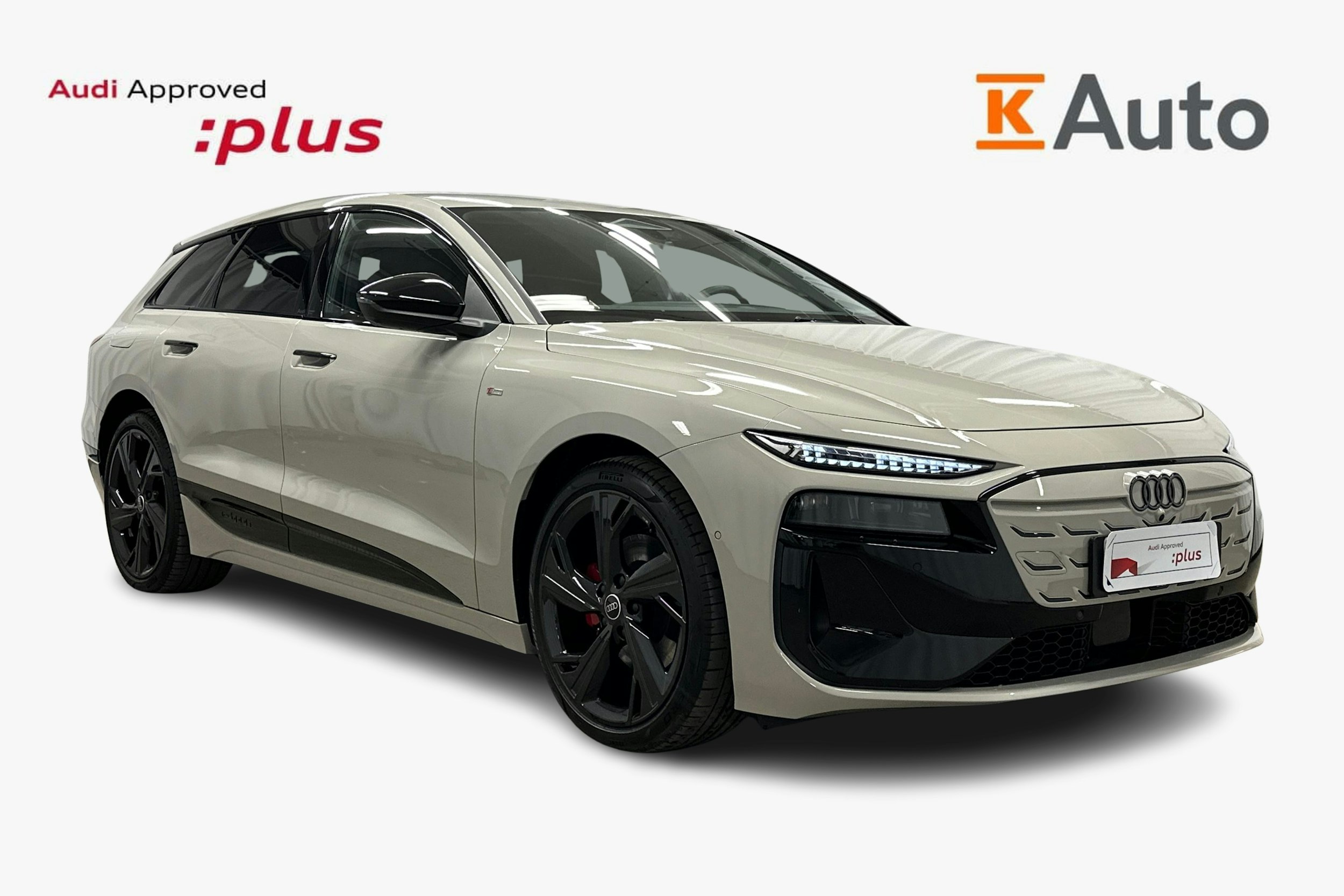 beige Audi A6 e-tron 2025 kuva 1.