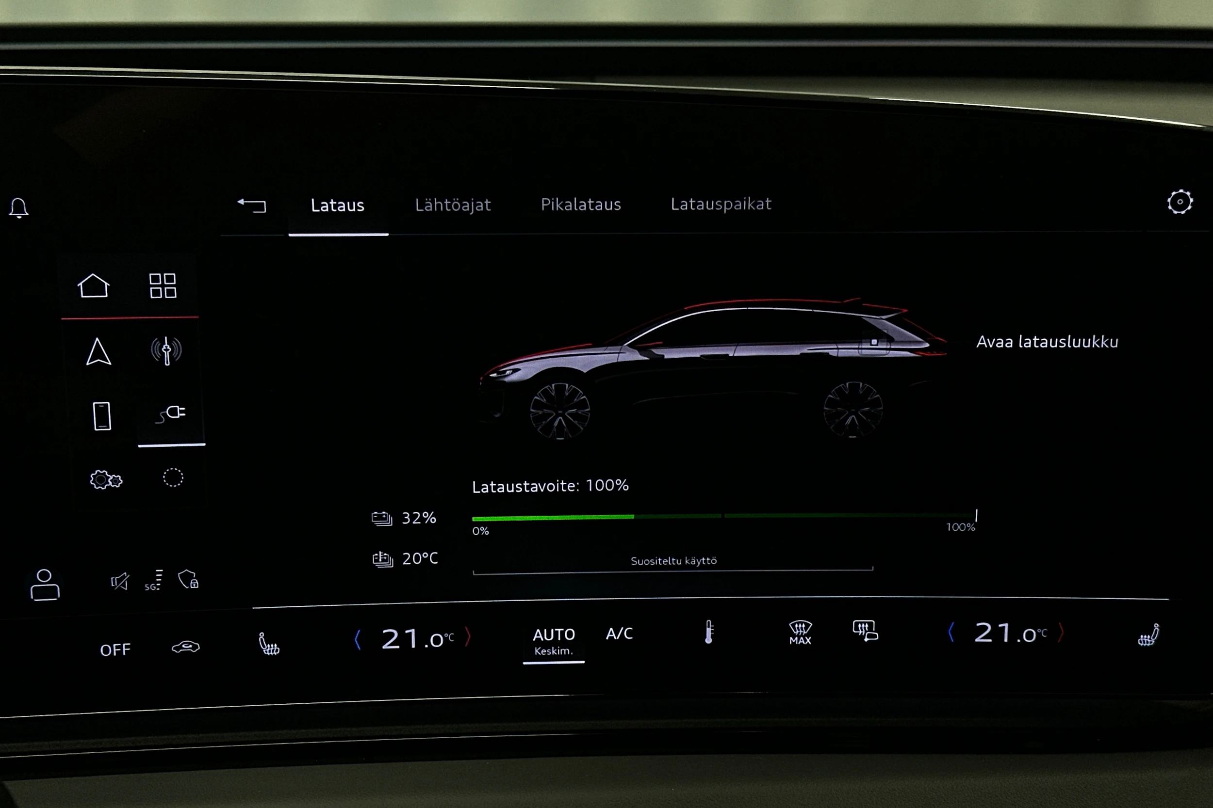 musta Audi A6 e-tron 2025 kuva 23.