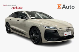 keltainen Audi A6 e-tron 2025 kuva 1.
