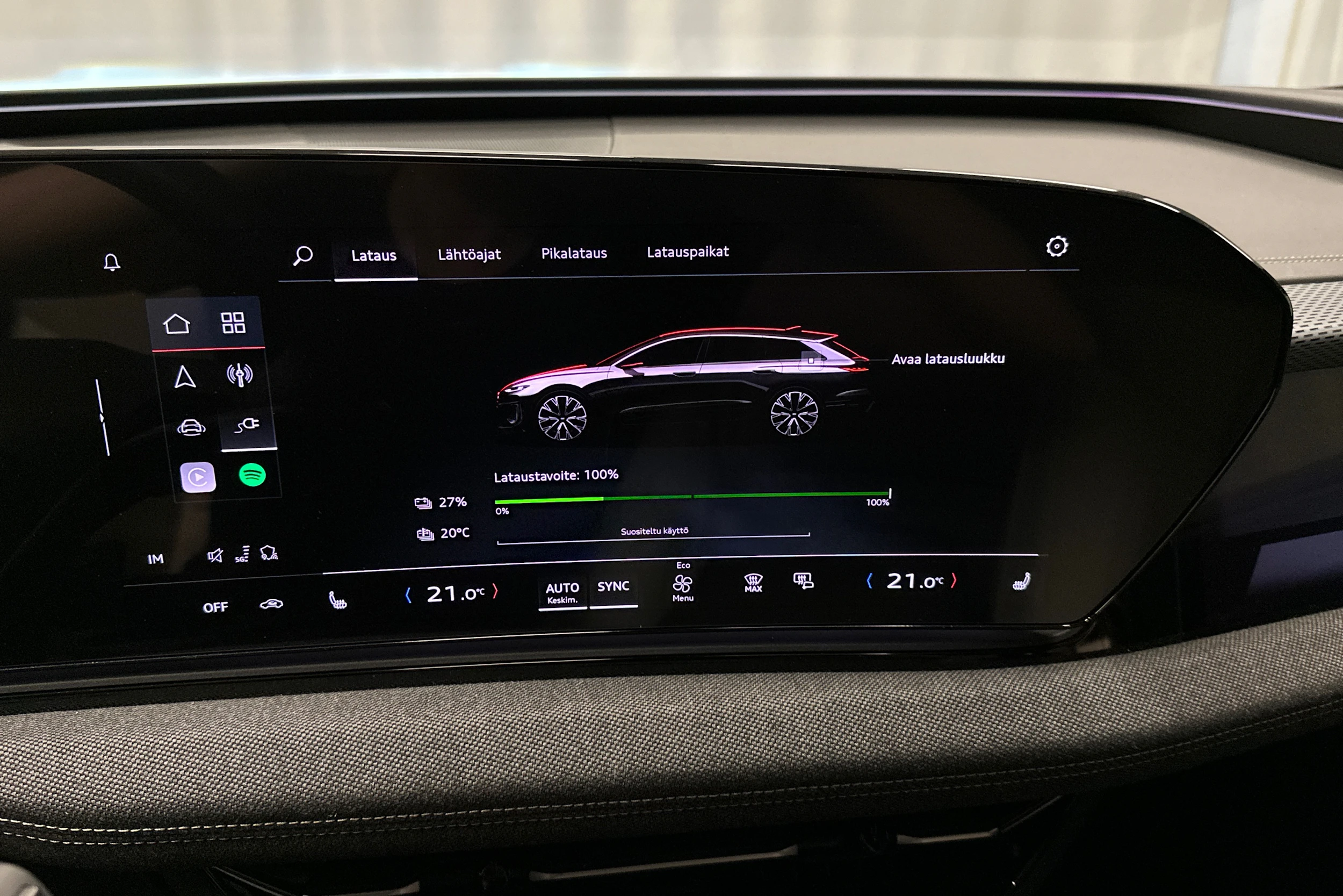 musta Audi A6 e-tron 2025 kuva 19.