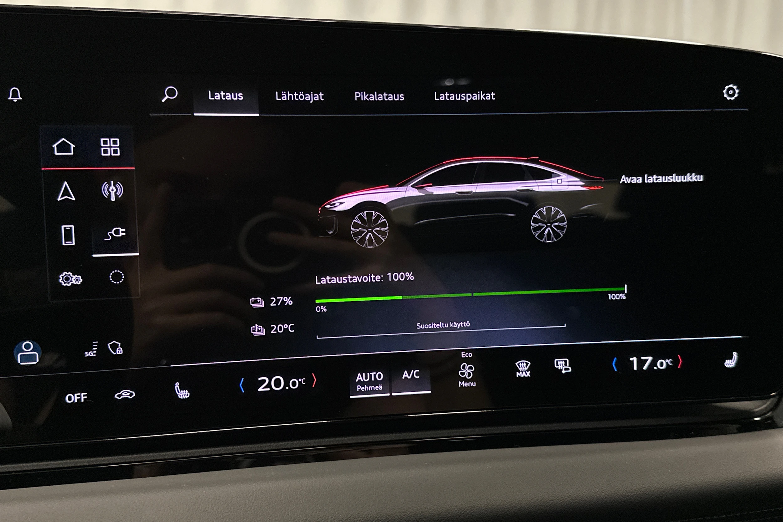 musta Audi A6 e-tron 2025 kuva 24.