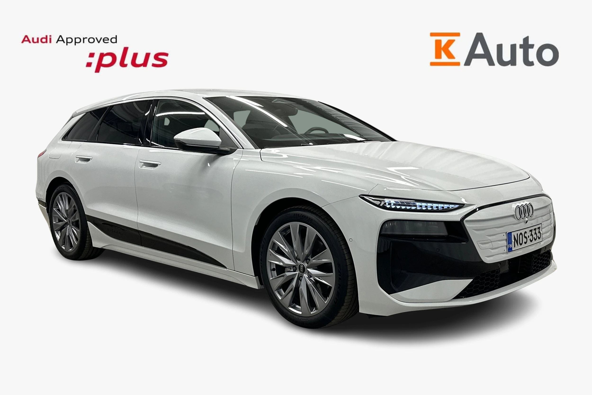valkoinen Audi A6 e-tron 2025 kuva 1.