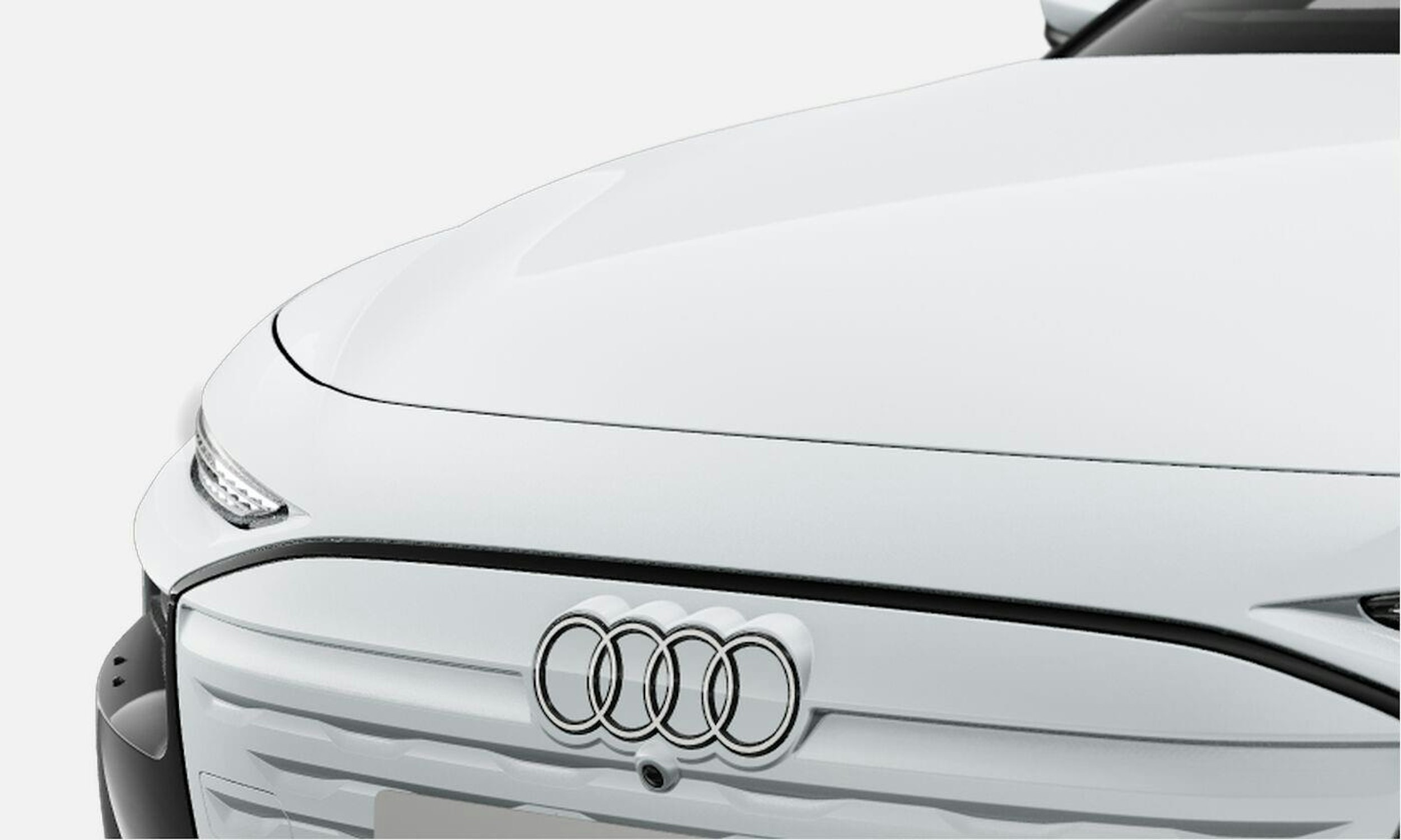 jäätikön valkoinen Audi A6 e-tron 2025 kuva 8.