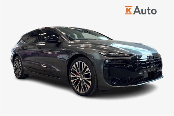 Audi A6 e-tron Avant quattro S line Plus | Ilmajousitus | Musta Optiikka Pro | Vetokoukku | Dinamica nahkaverhoilu