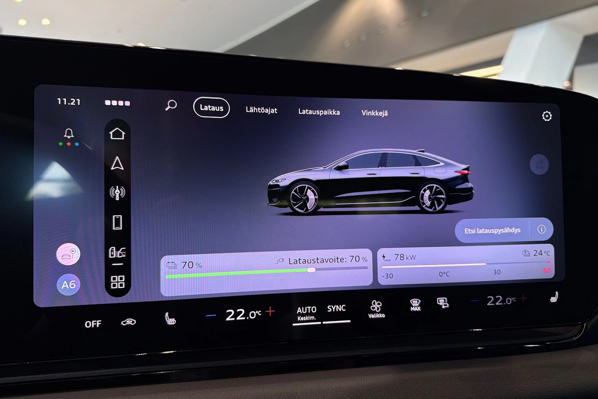 met. musta Audi A6 e-tron 2027 kuva 18.