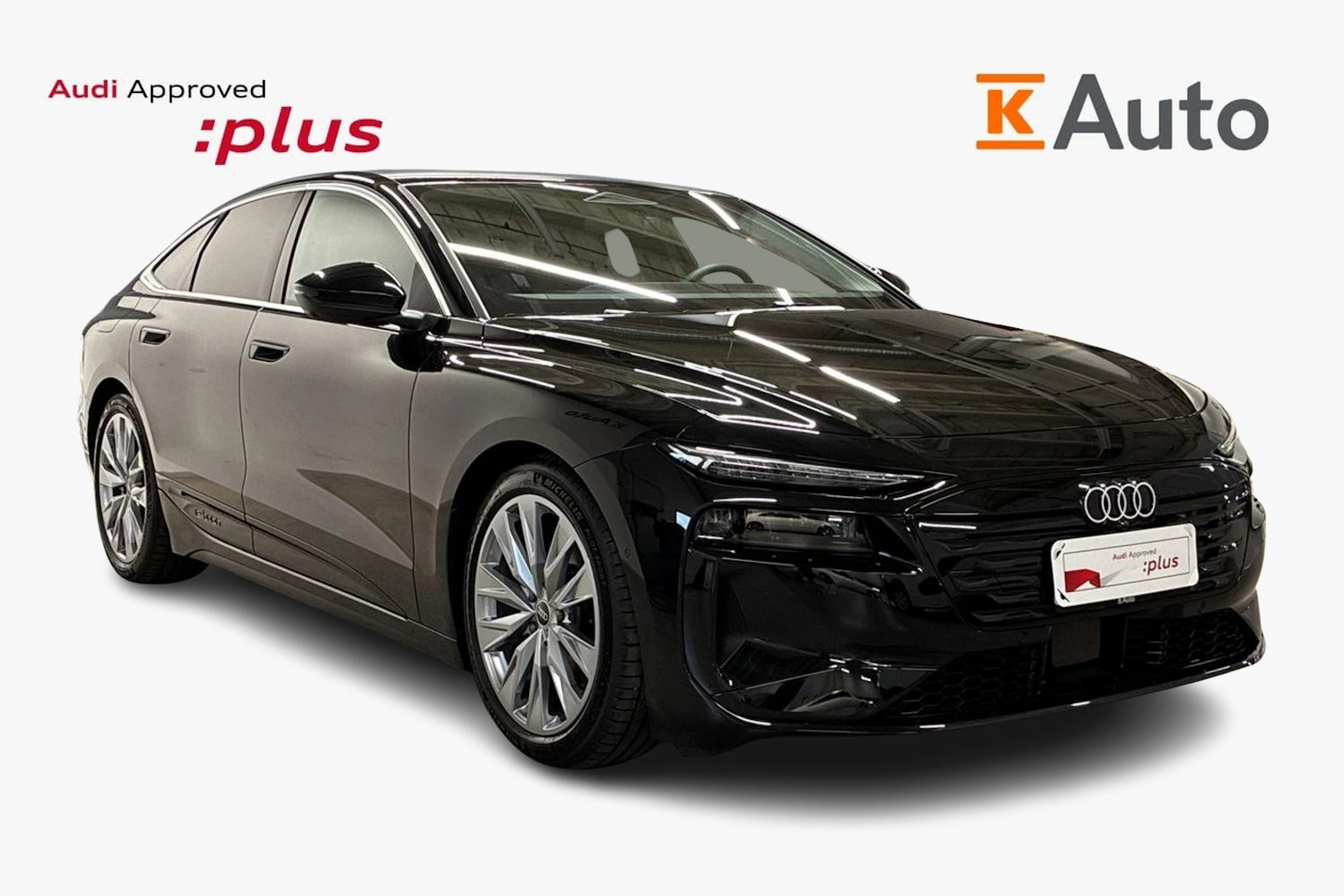 Musta Audi A6 SB e-tron 2025 kuva 1.