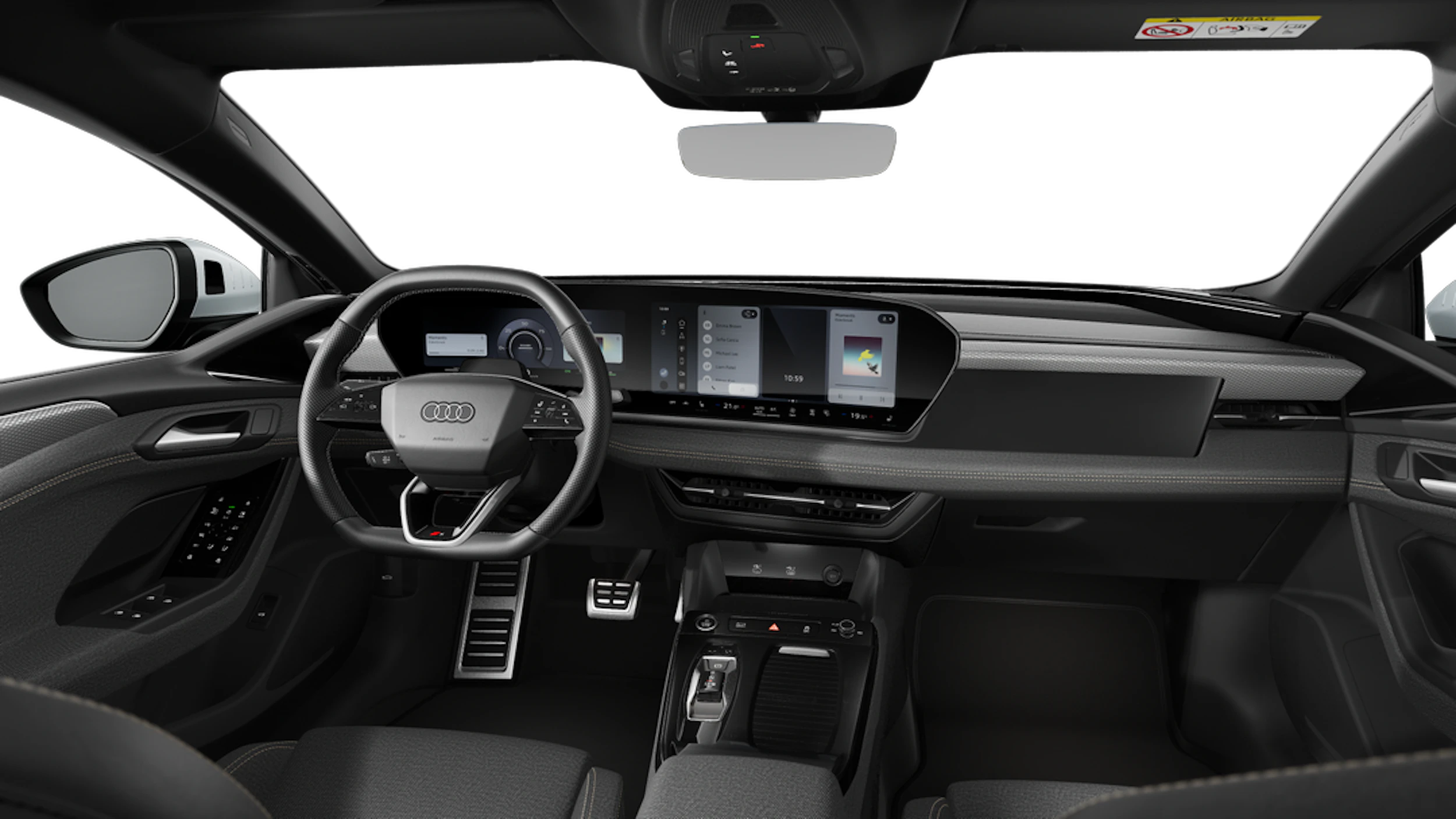 Jäätikönvalkoinen, metalliväri Audi A6 Sportback e-tron 2026 kuva 7.