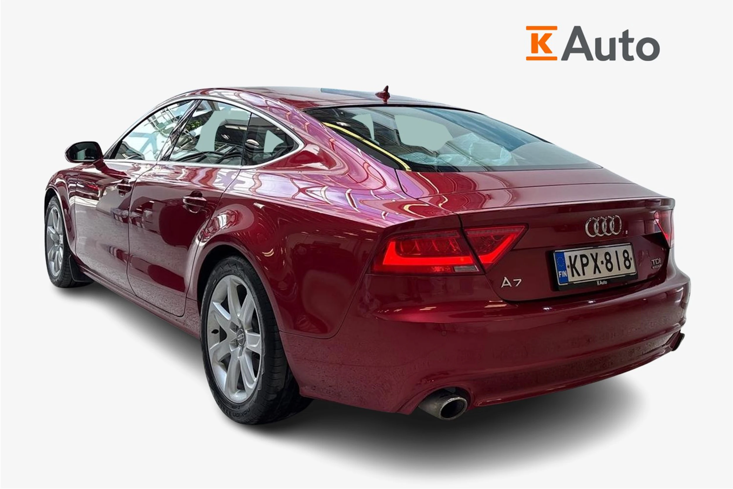 punainen Audi A7 2012 kuva 2.