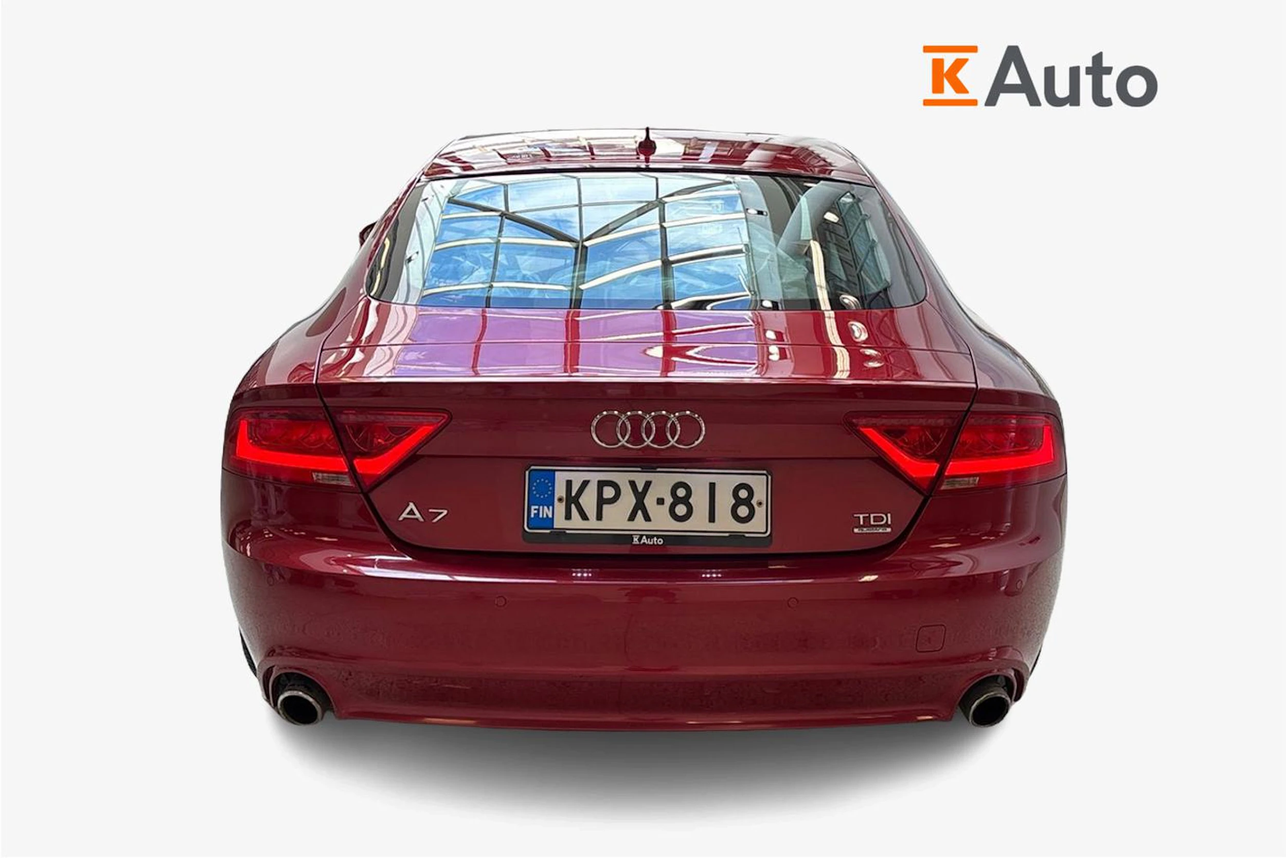 punainen Audi A7 2012 kuva 3.