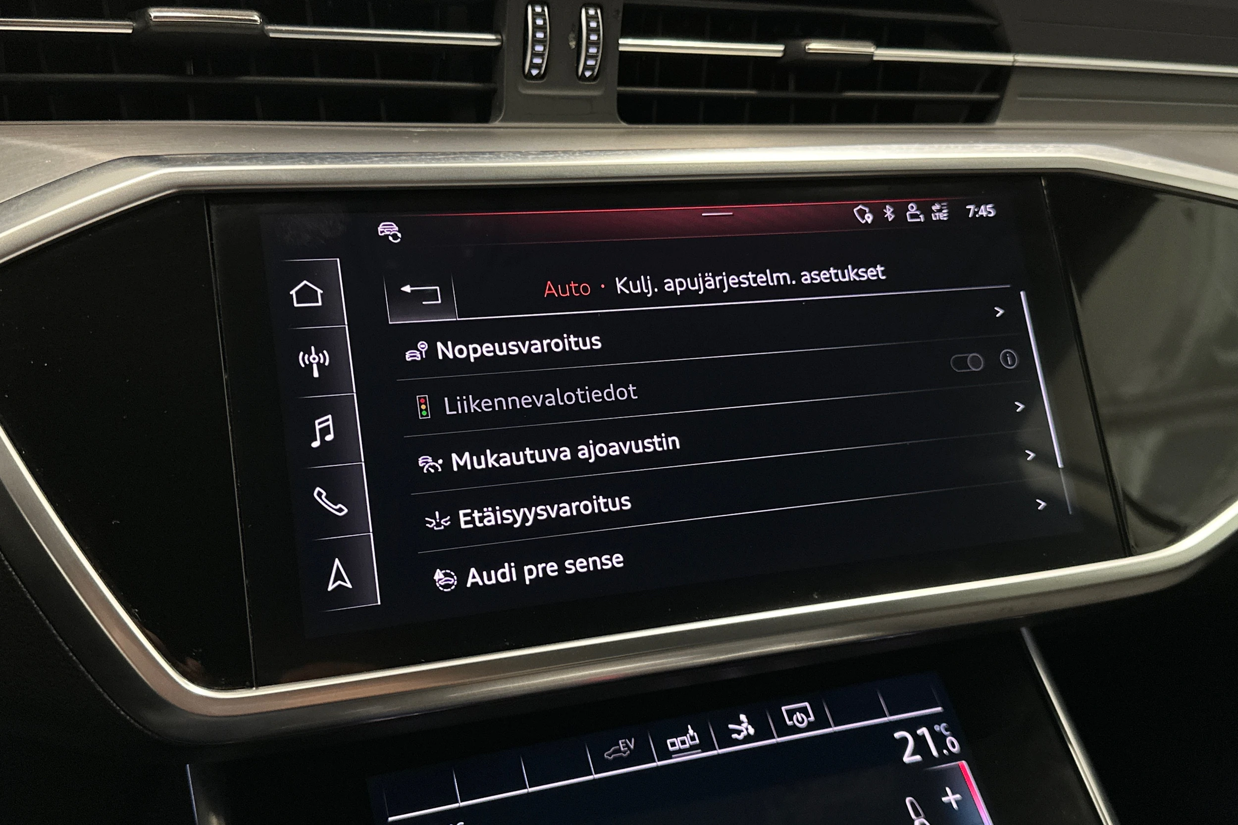 hopea Audi A7 2020 kuva 18.