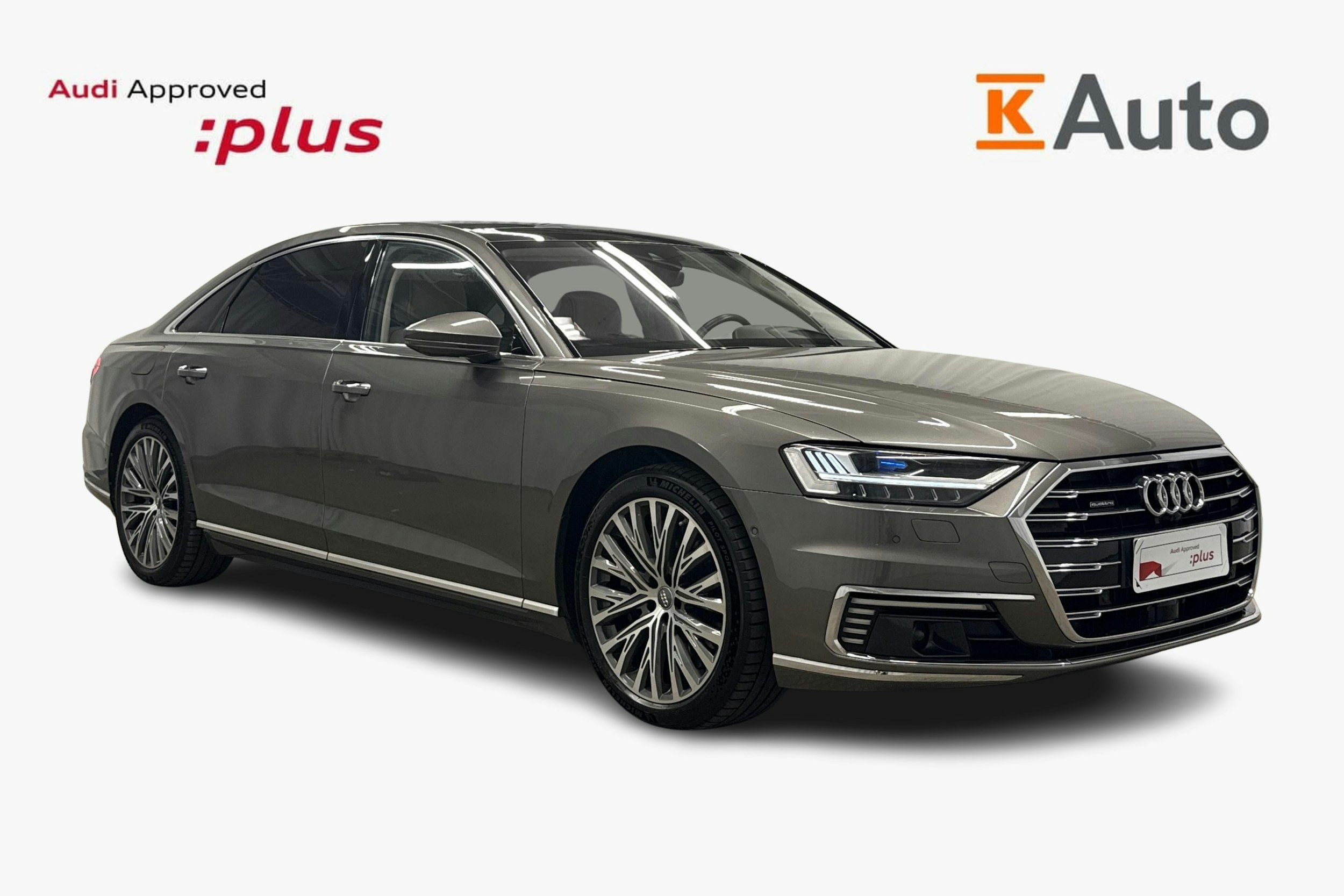 harmaa Audi A8 2019 kuva 1.