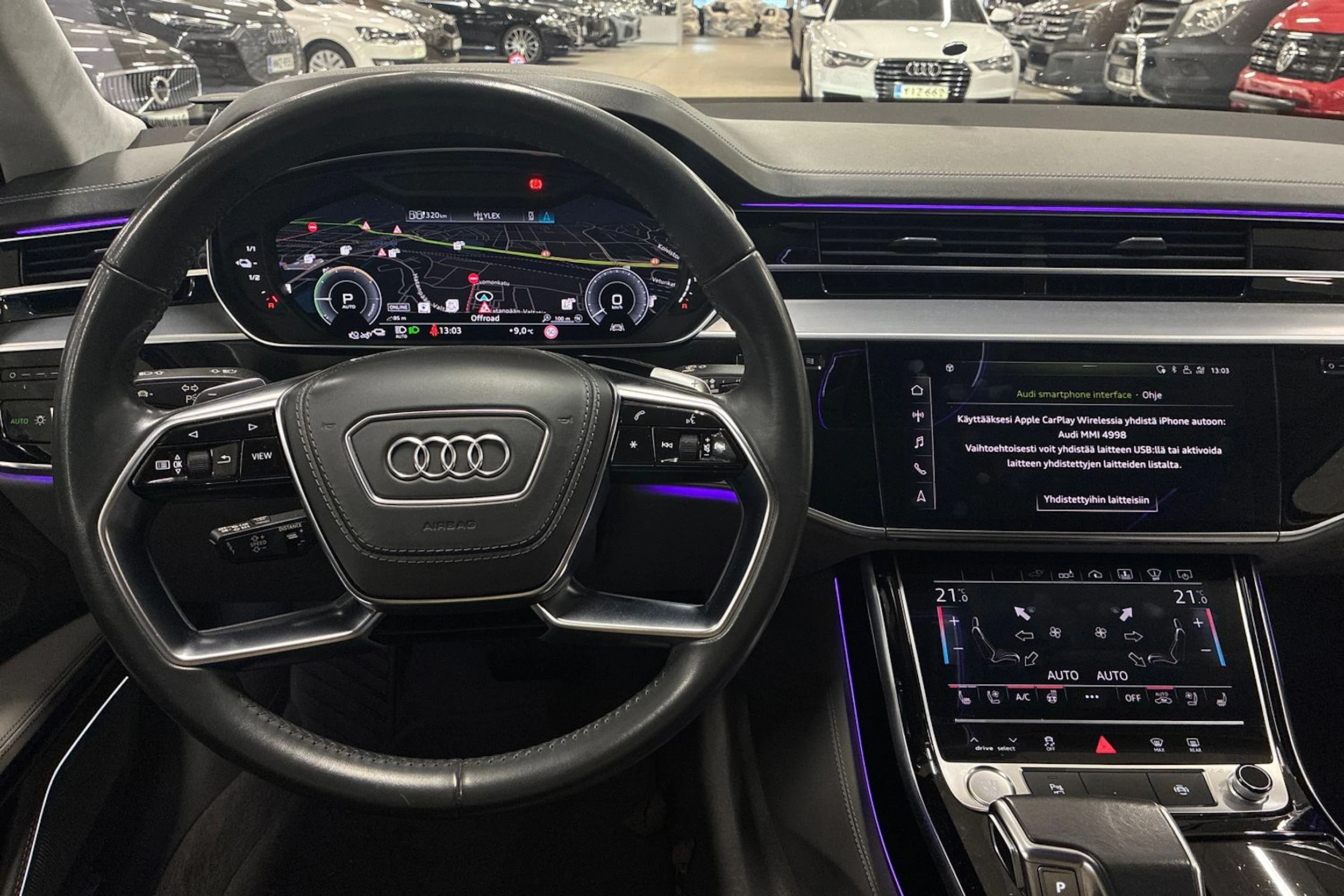 harmaa Audi A8 2020 kuva 4.